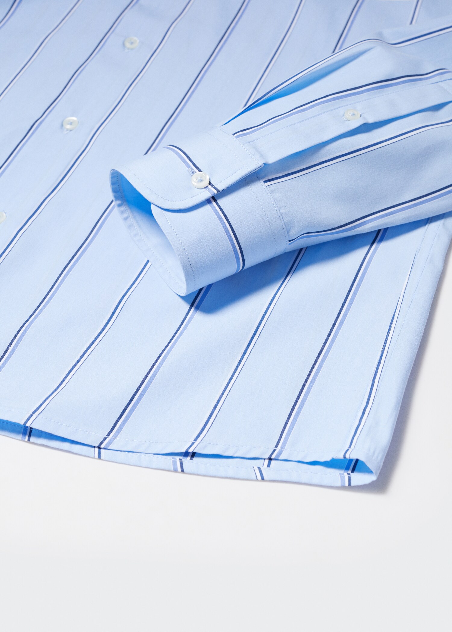 Camisa slim fit cotó ratlles - Detall de l'article 8