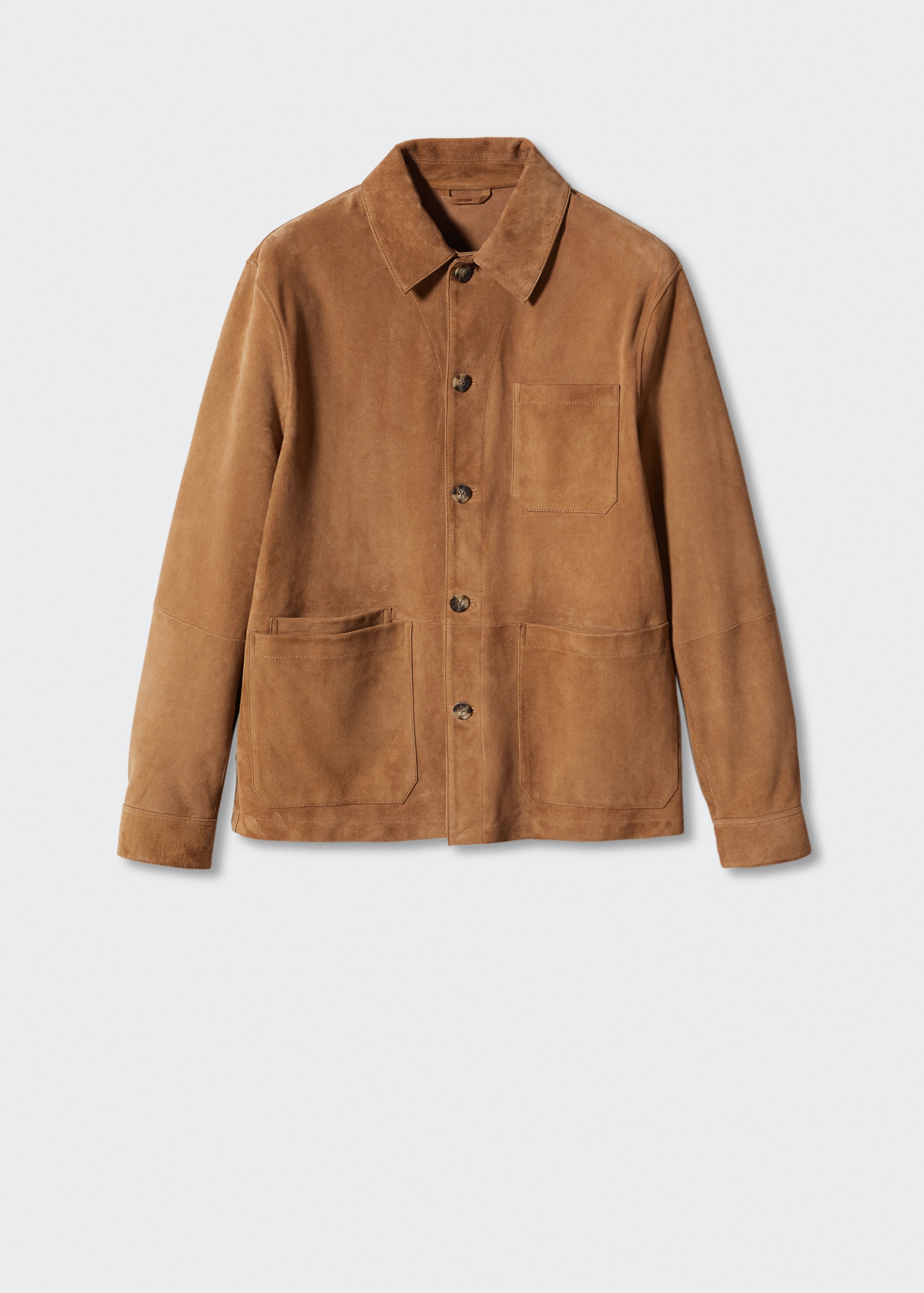 Suede overshirt with pockets - Article without model