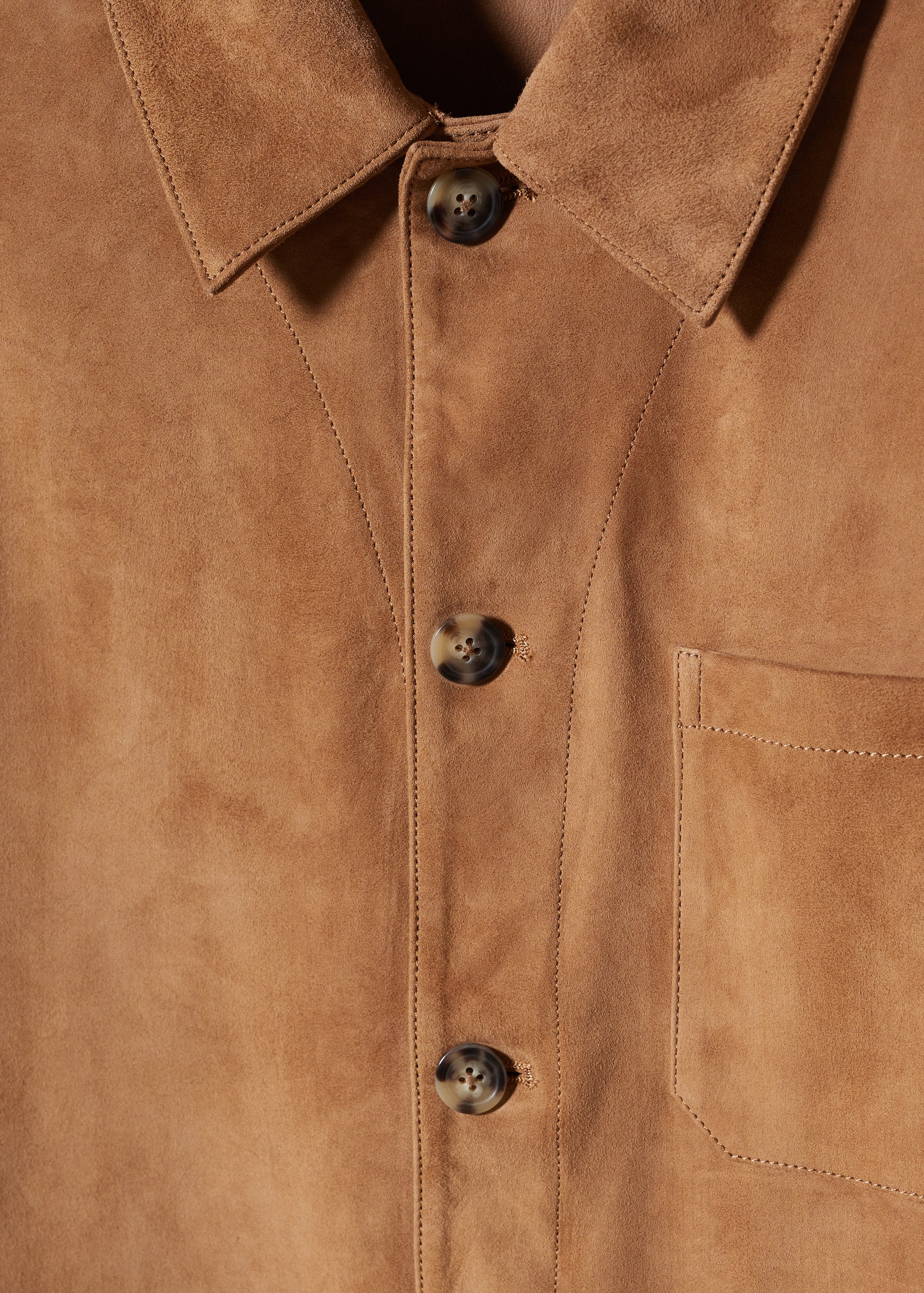 Suede overshirt with pockets - Details of the article 8