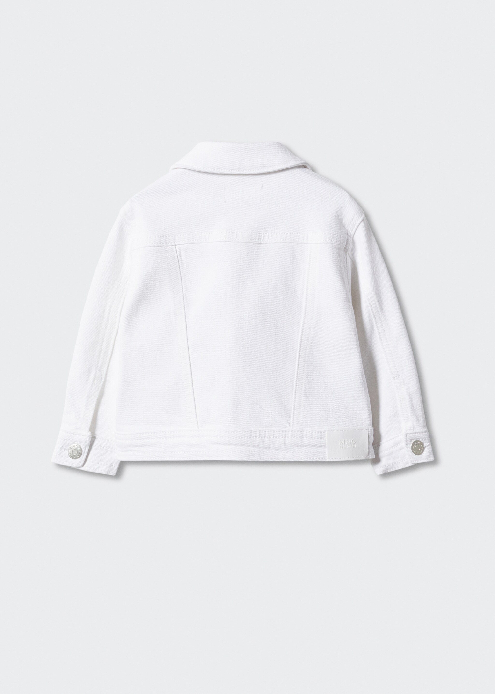 Jeansjacke mit Taschen - Rückseite des Artikels, Weiß. Ref: 47054396-00.
