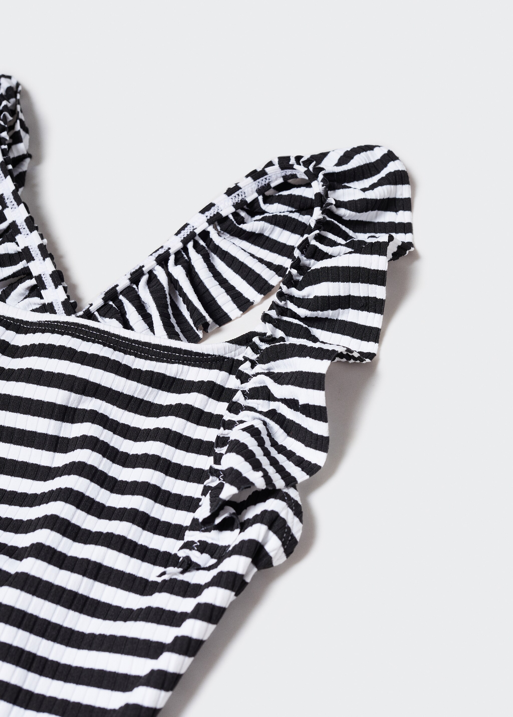 Ruffle striped swimsuit - Details of the article 8