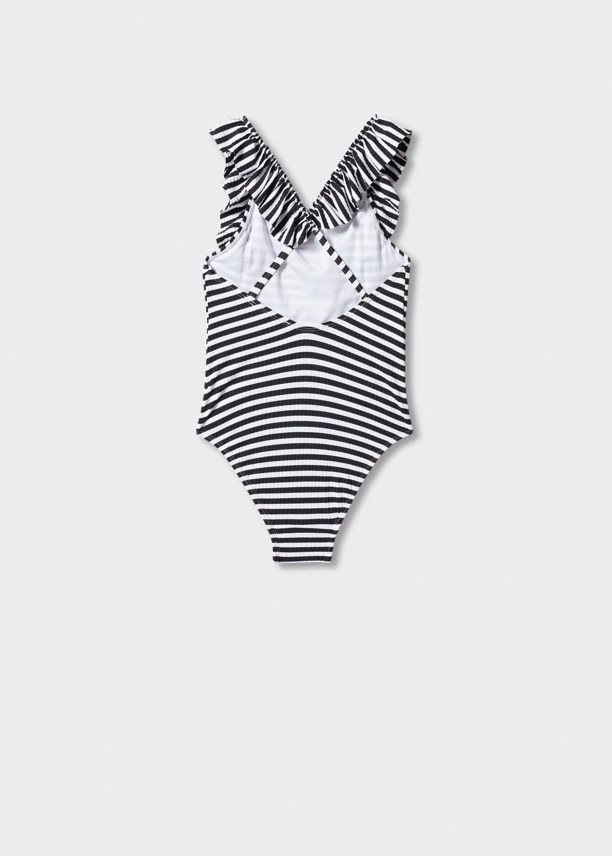 Ruffle striped swimsuit - Reverse of the article