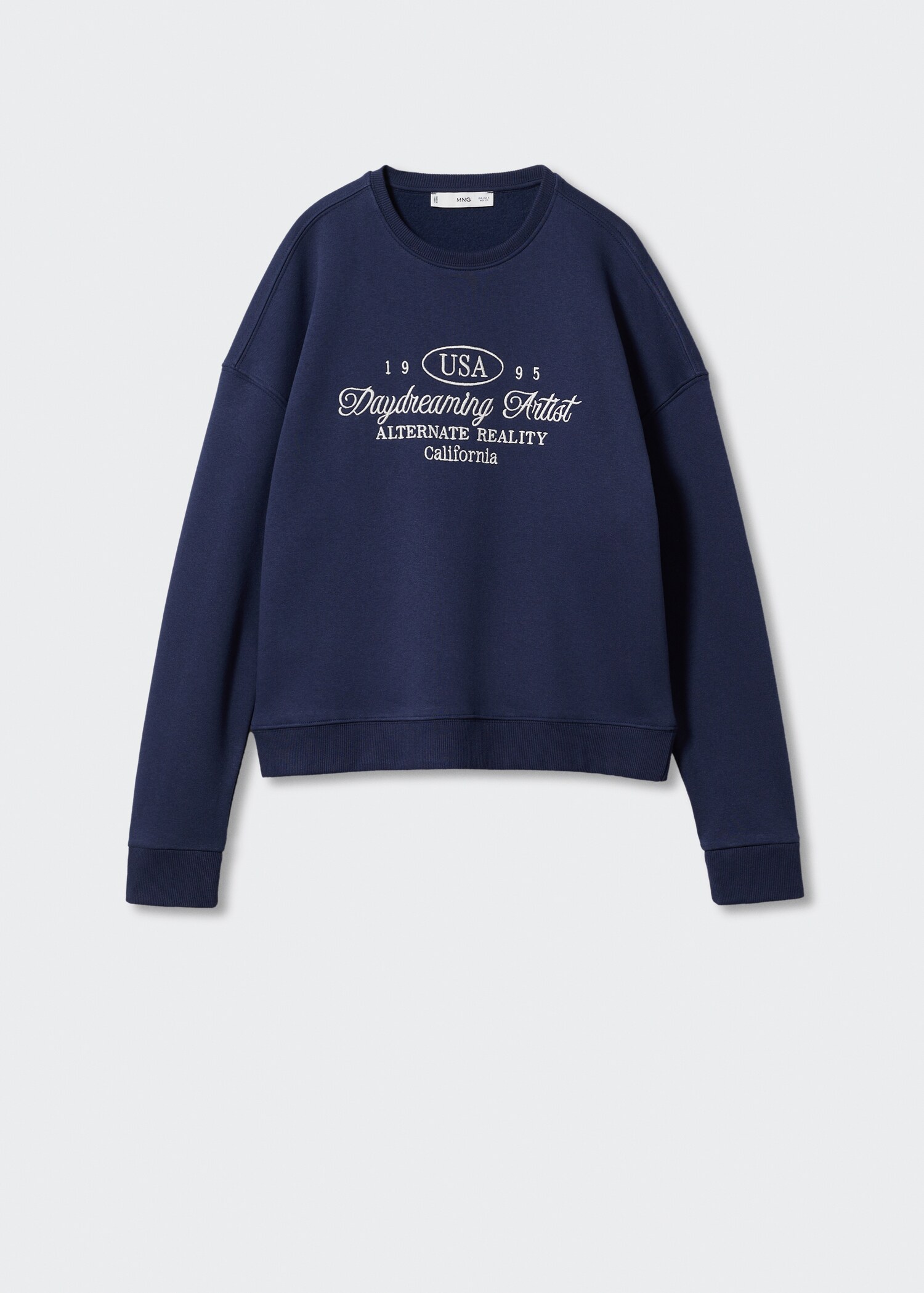 Sweatshirt mit aufgesticktem Schriftzug - Artikel ohne Model