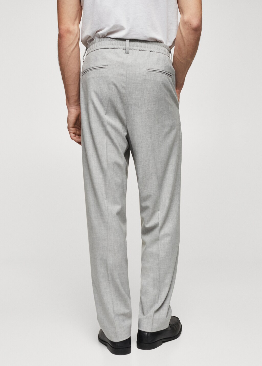Tapered-fit cotton pants - Men | MANGO OUTLET USA