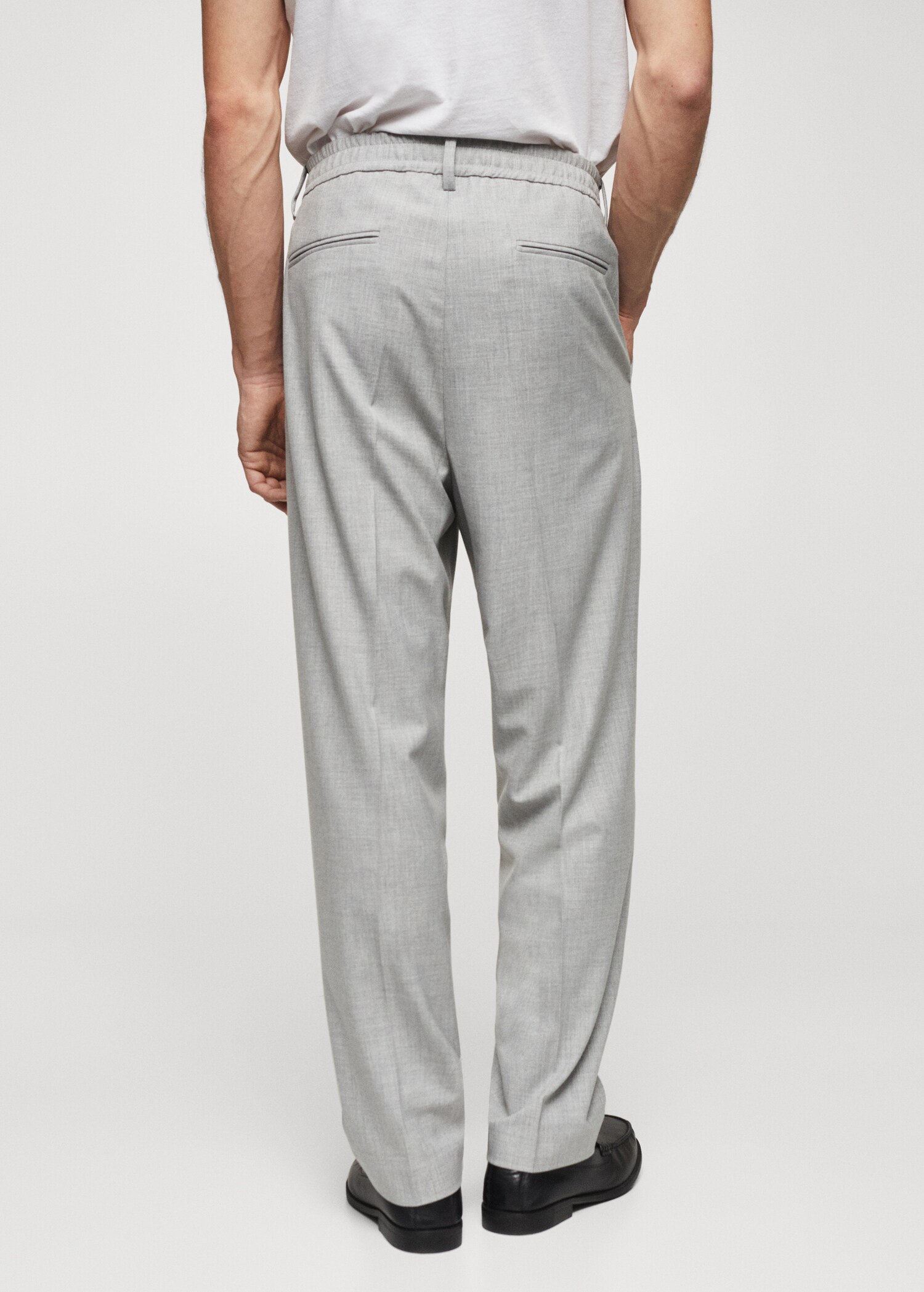 Tapered-fit cotton pants - Reverse of the article