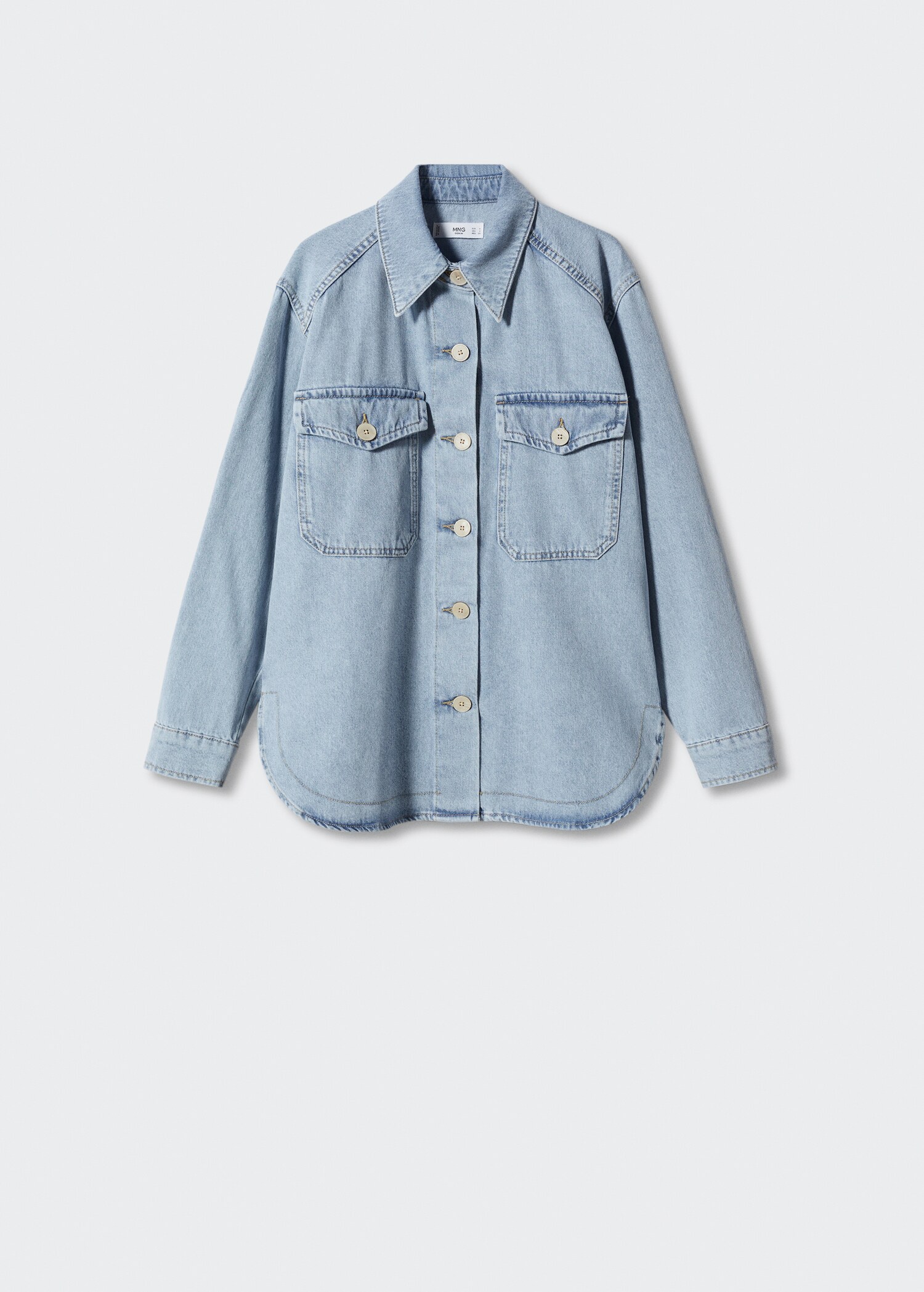 Oversized denim overshirt - Article without model