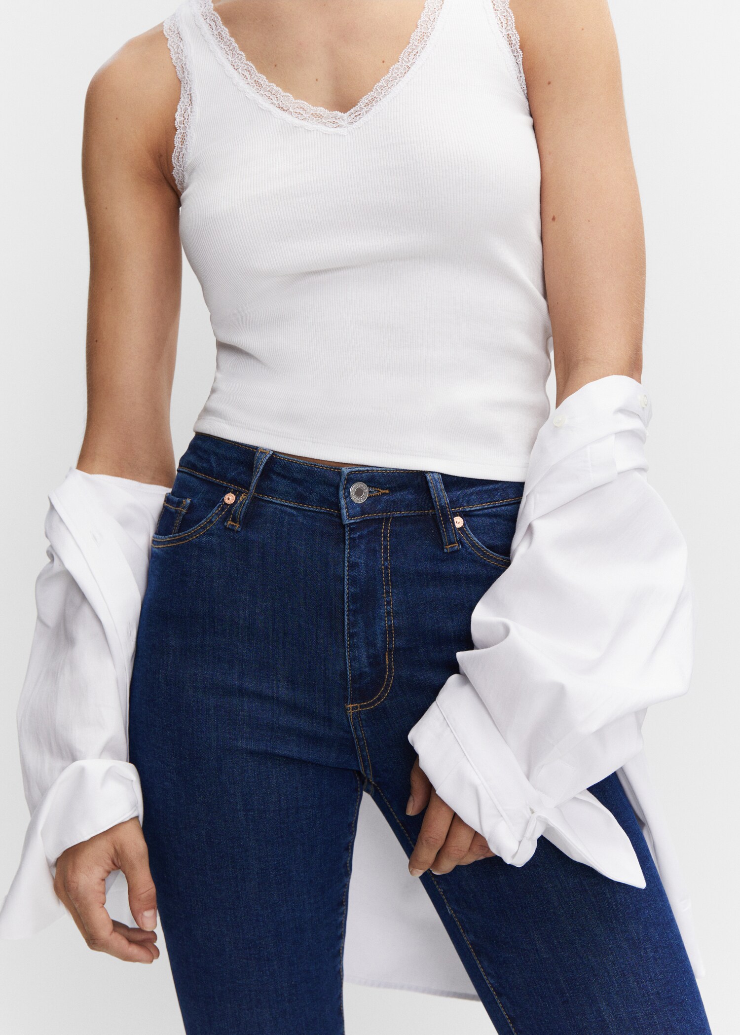 High-rise skinny jeans - Details of the article 6