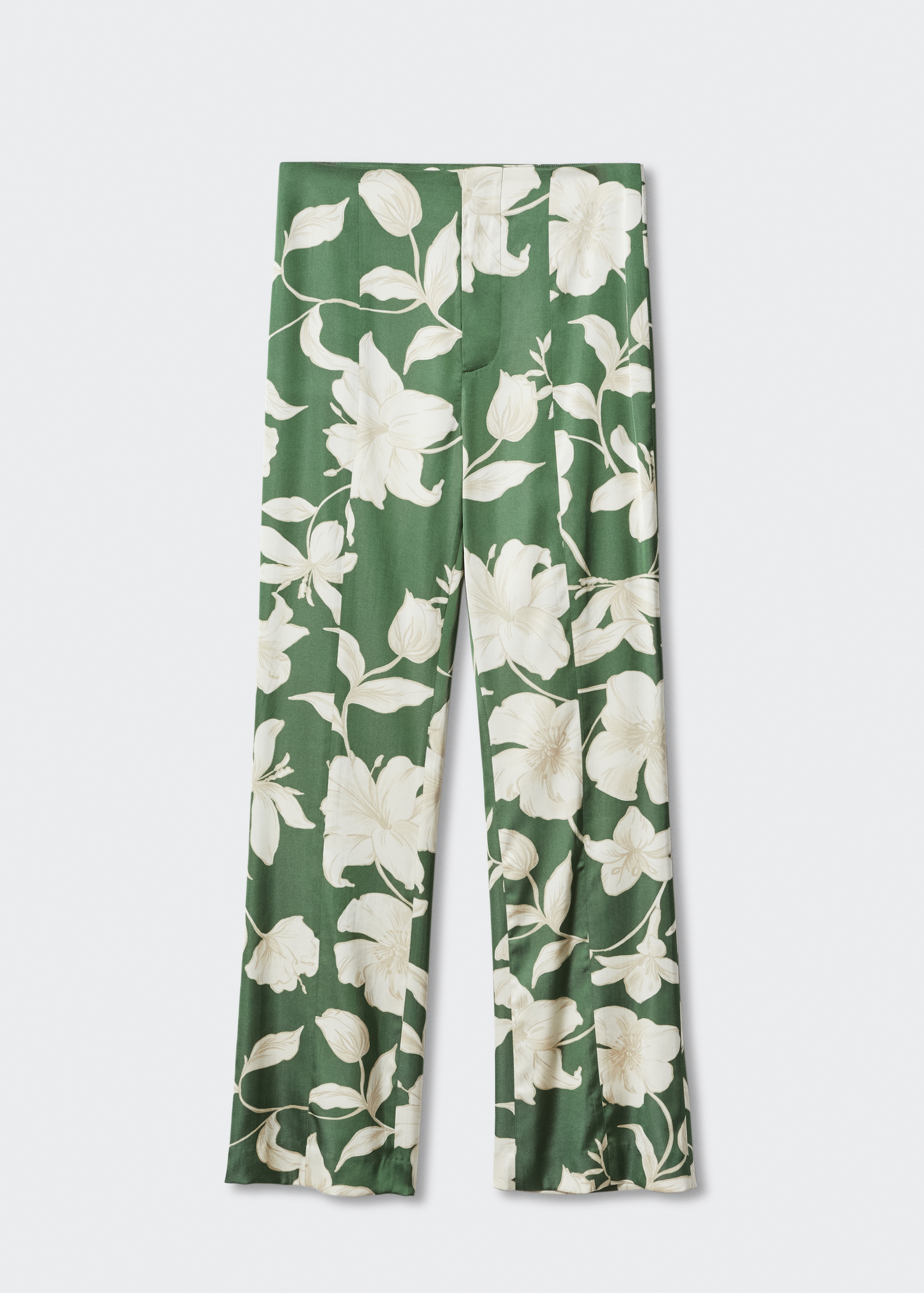 Flared floral-print trousers - Article without model