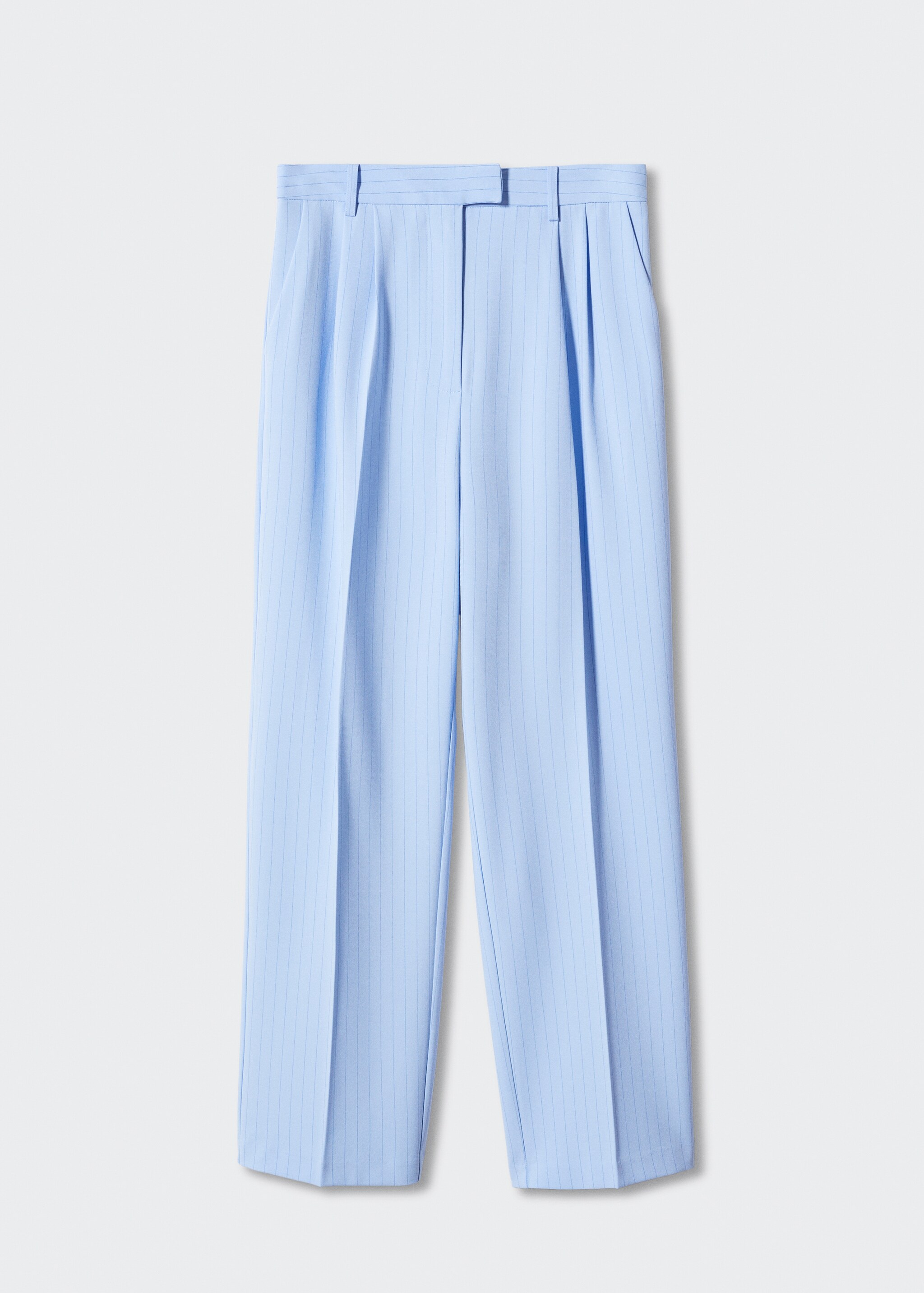 Chalk-stripe straight trousers - Article without model