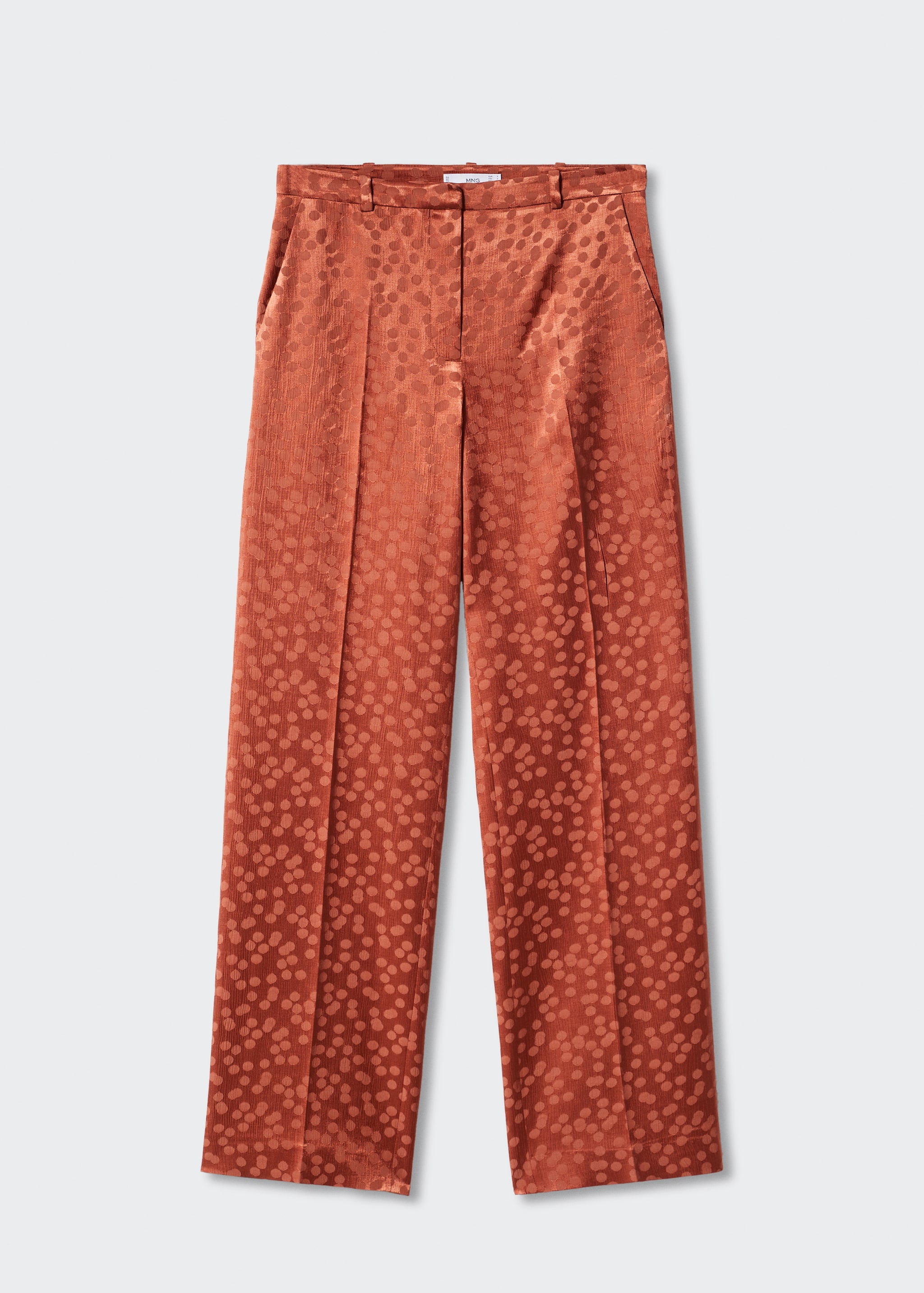 Satin trousers with polka dots - Article without model