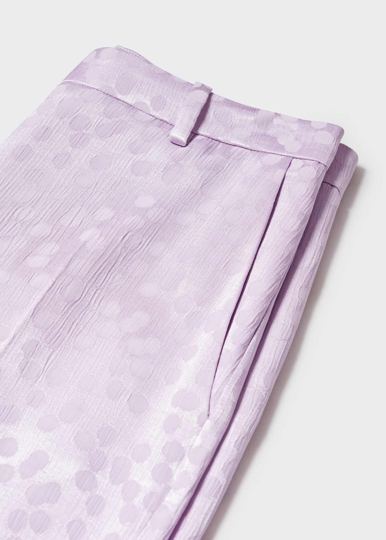 Satinierte Hose mit Polka Dots - Detail des Artikels 8