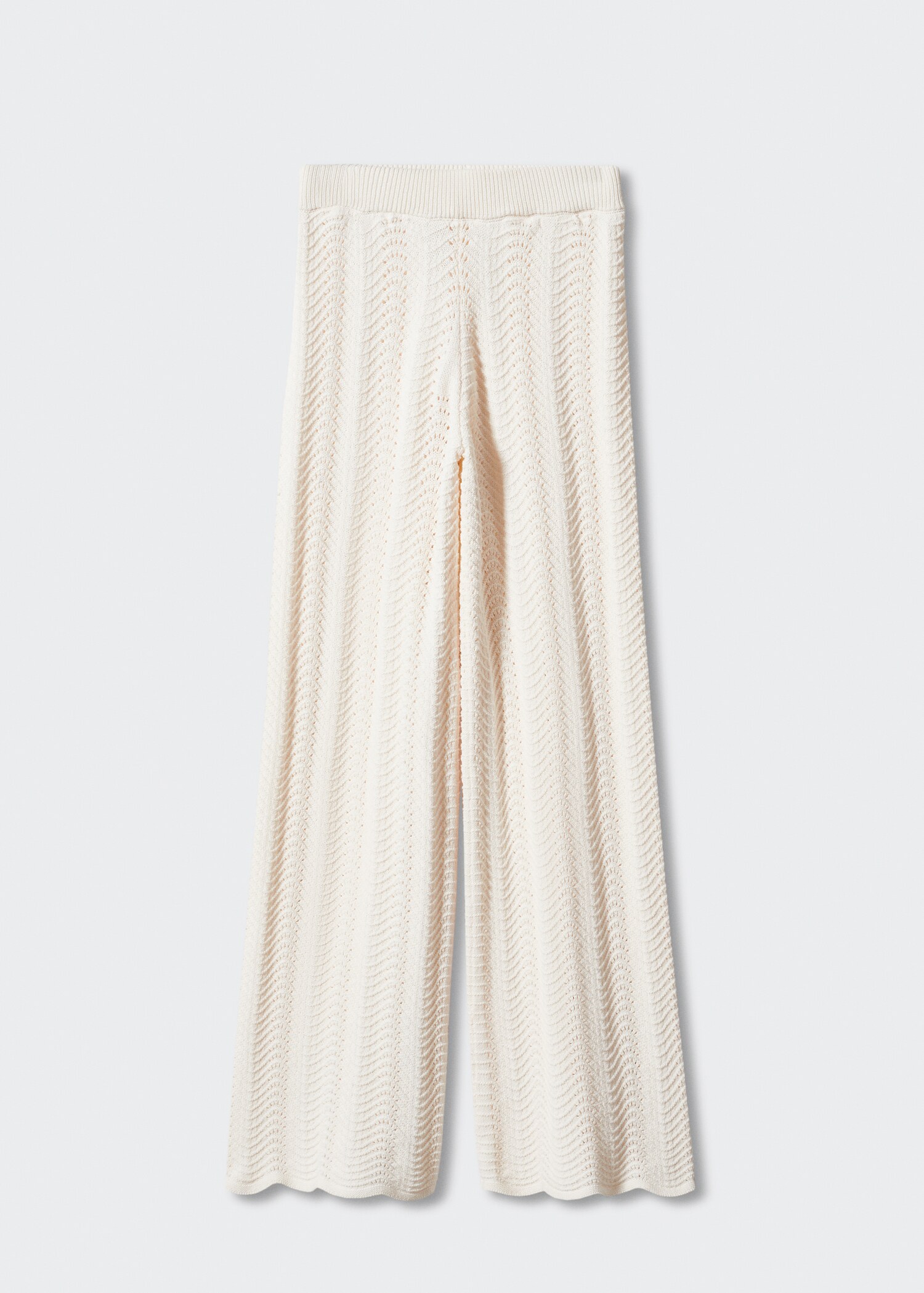 Openwork knit pants - Article without model