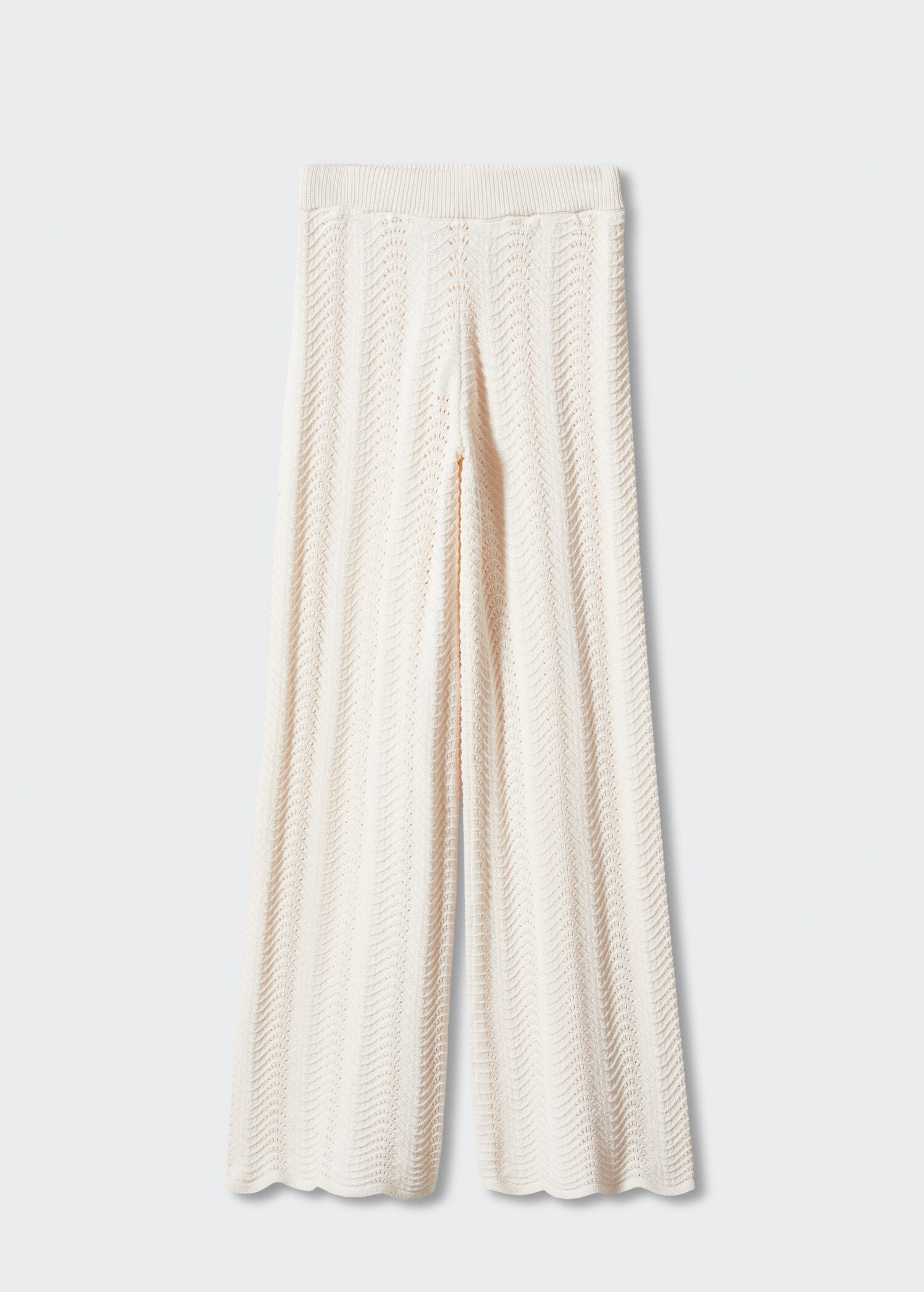 Openwork knit trousers - Article without model