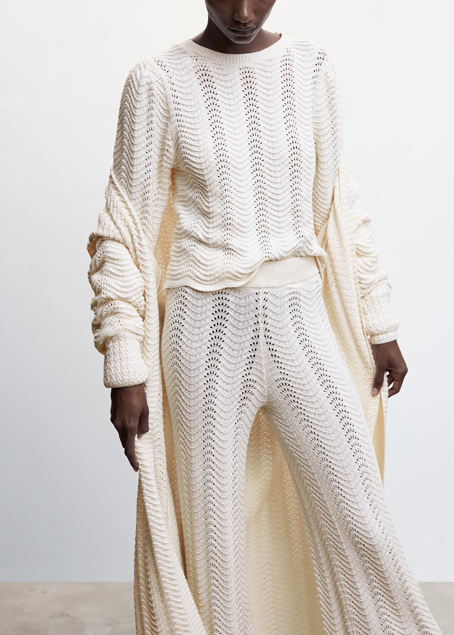Openwork knit pants - Details of the article 6