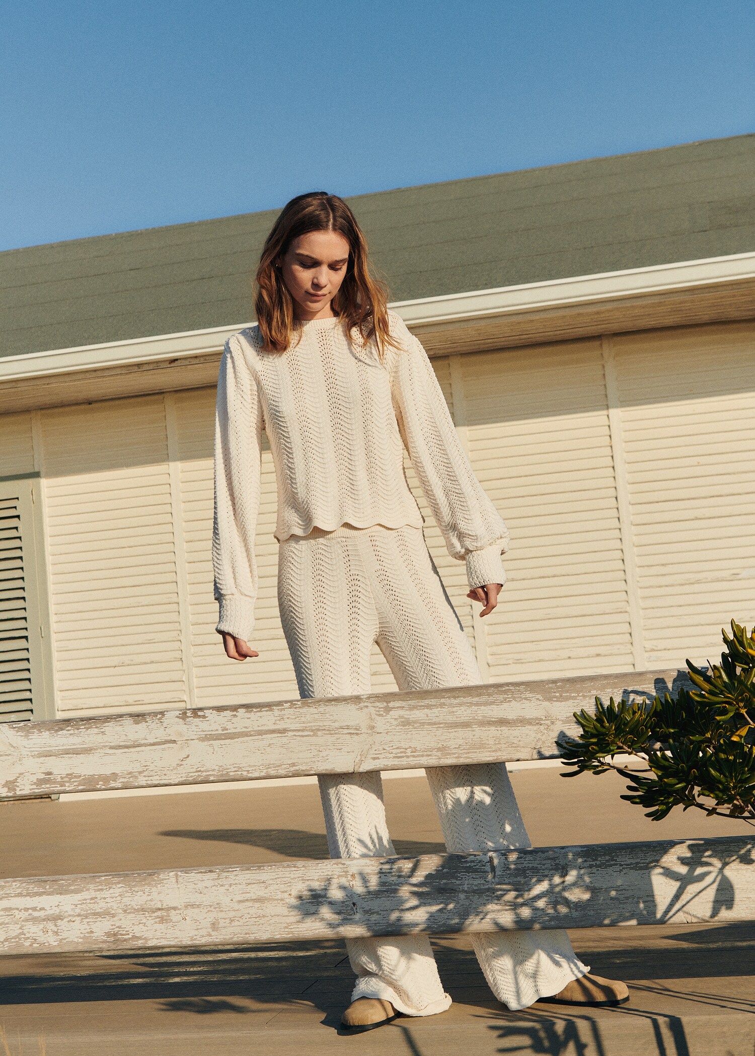 Openwork knit pants - Details of the article 7