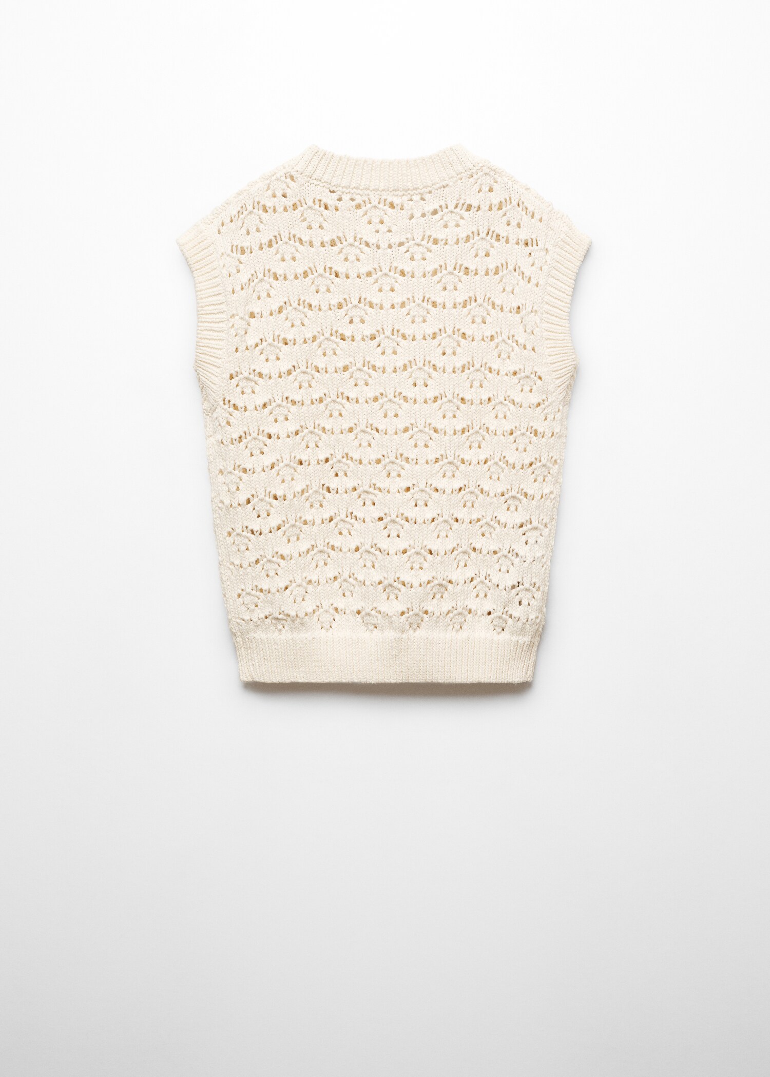 Chaleco crochet - Reverso del artículo