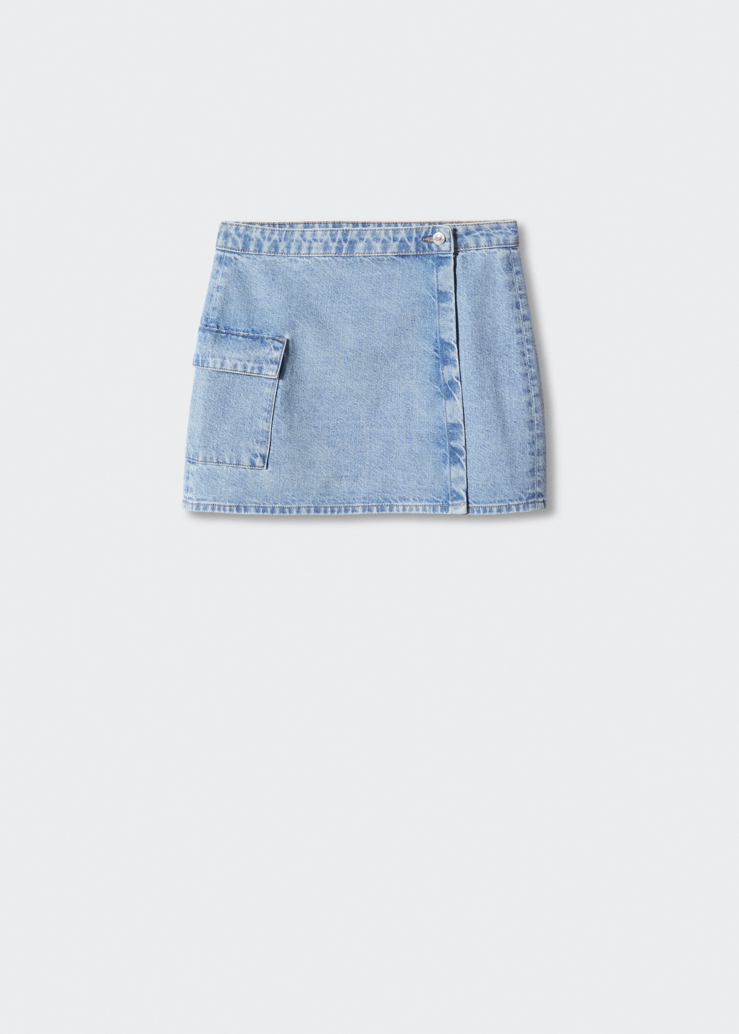 Minikjol denim omlott - Artikel utan modell