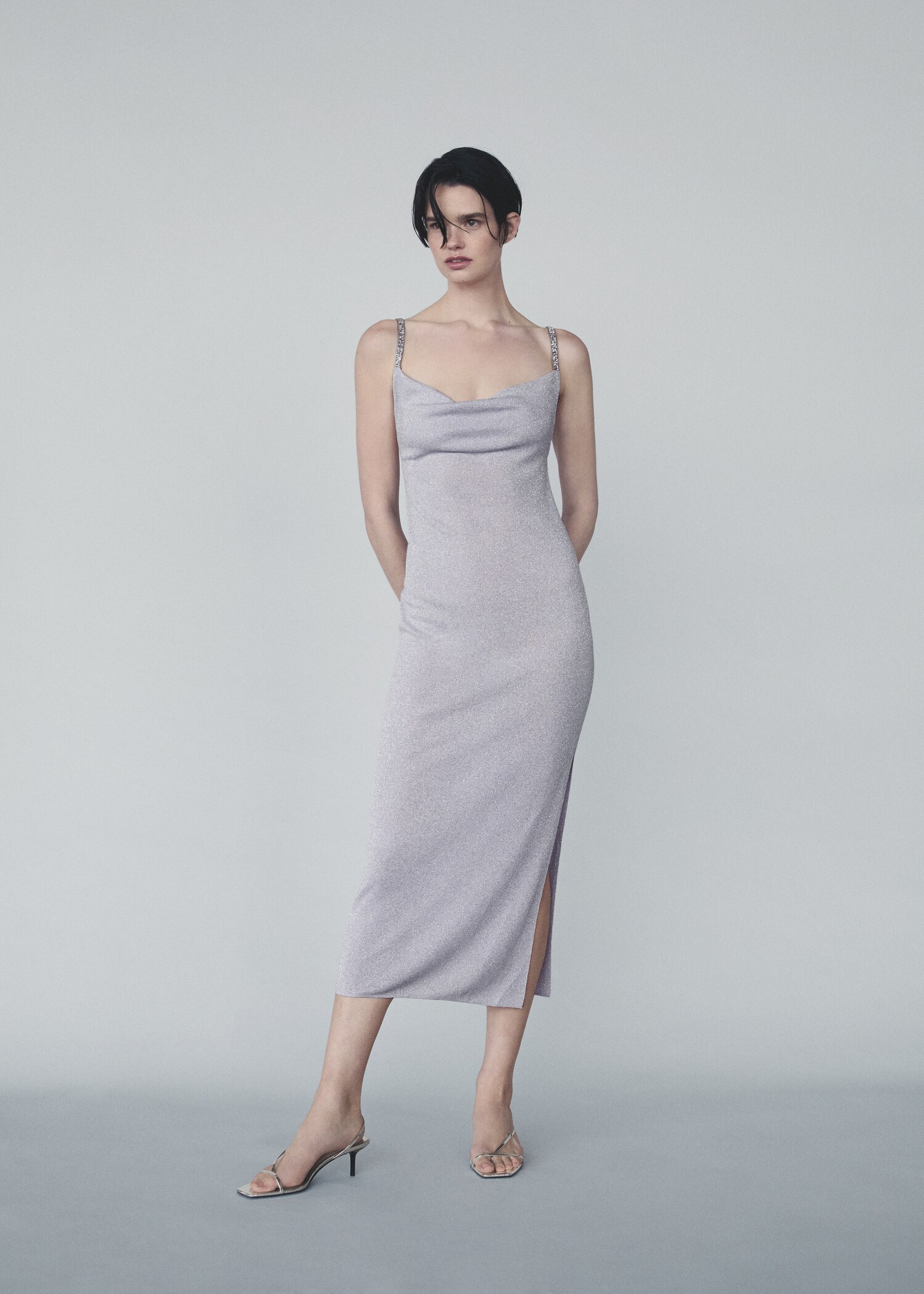 Rochie din lurex cu strasuri - Detaliu al articolului 6