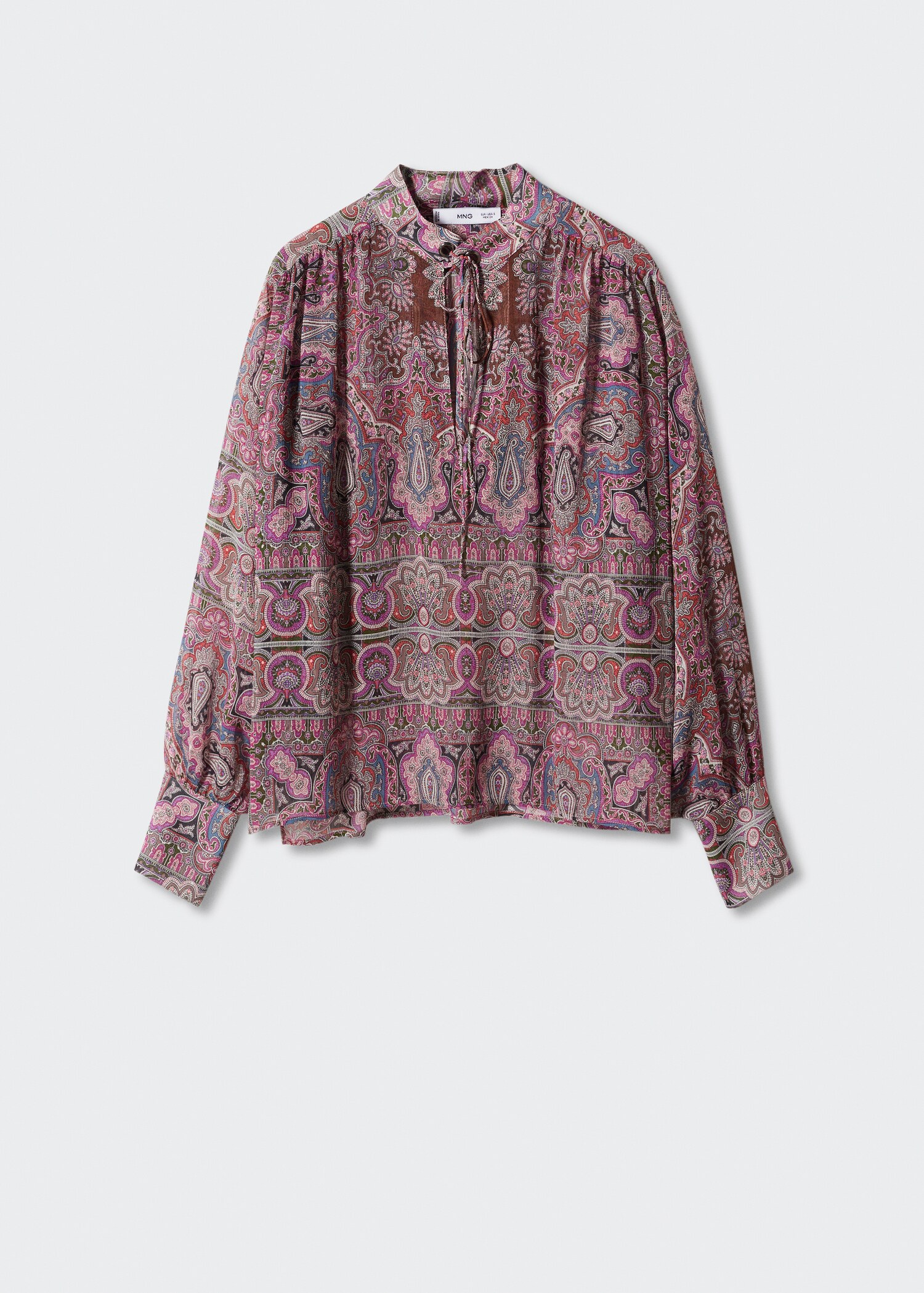 Bow printed blouse - Article without model
