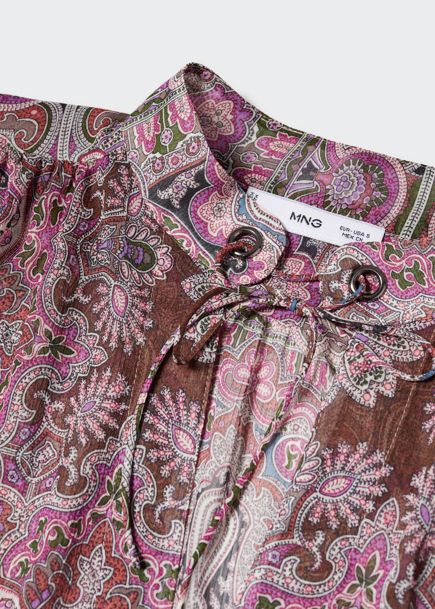 Bow printed blouse - Details of the article 8
