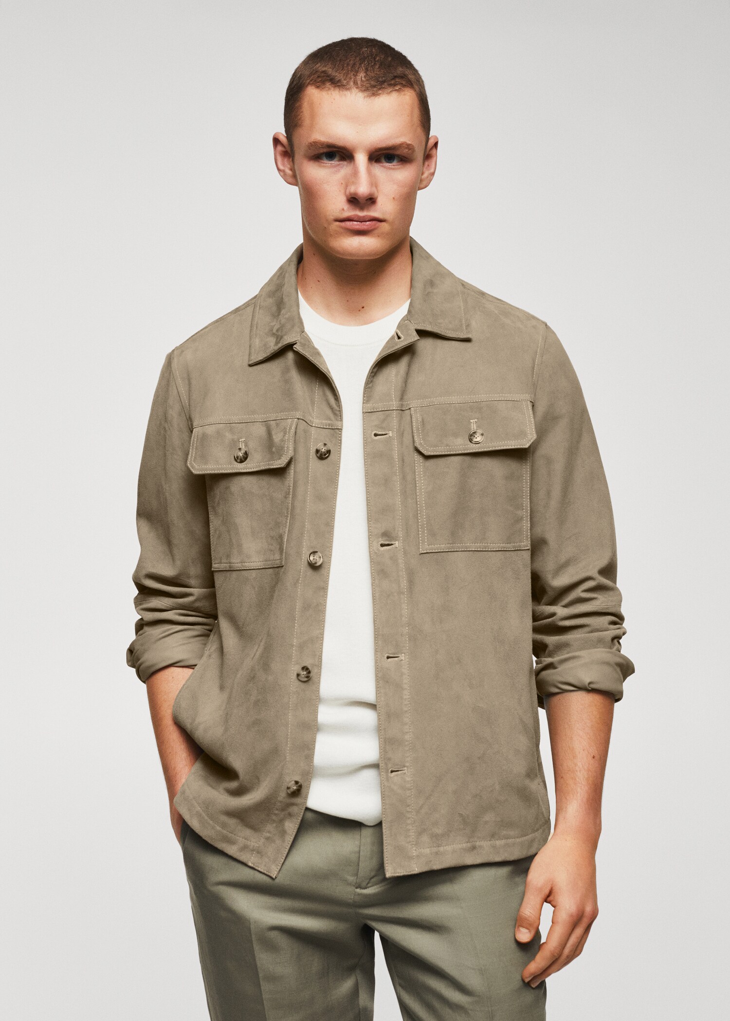 100% leren jack - Middenvlak