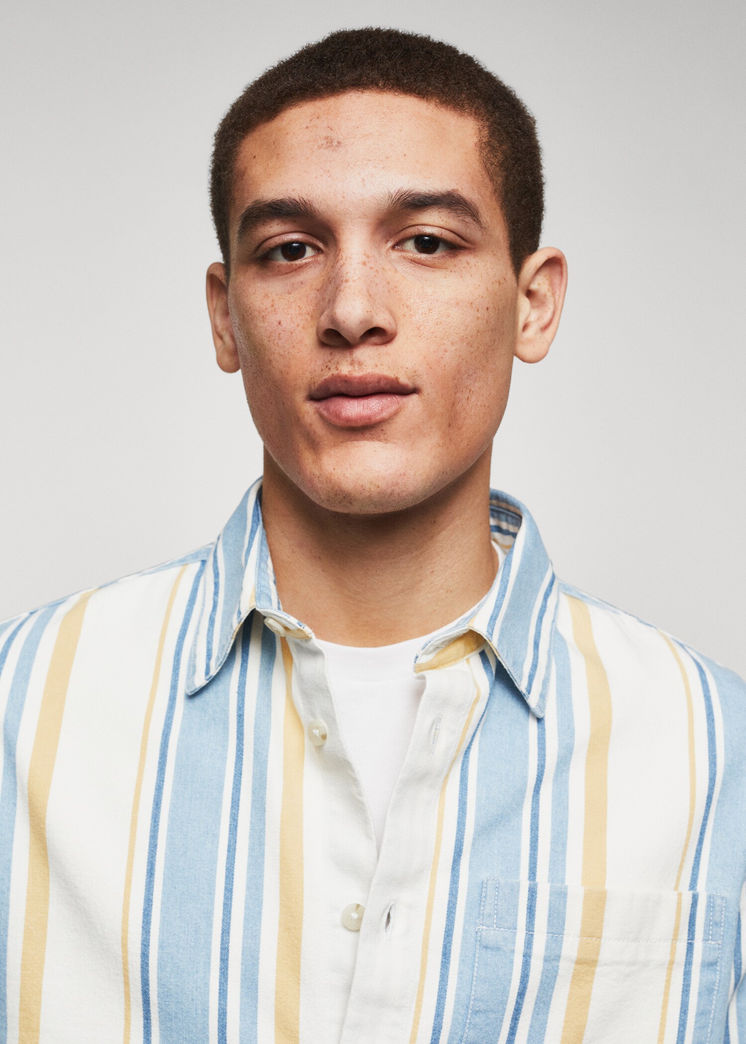 Camisa 100% algodón rayas - Detalle del artículo 1