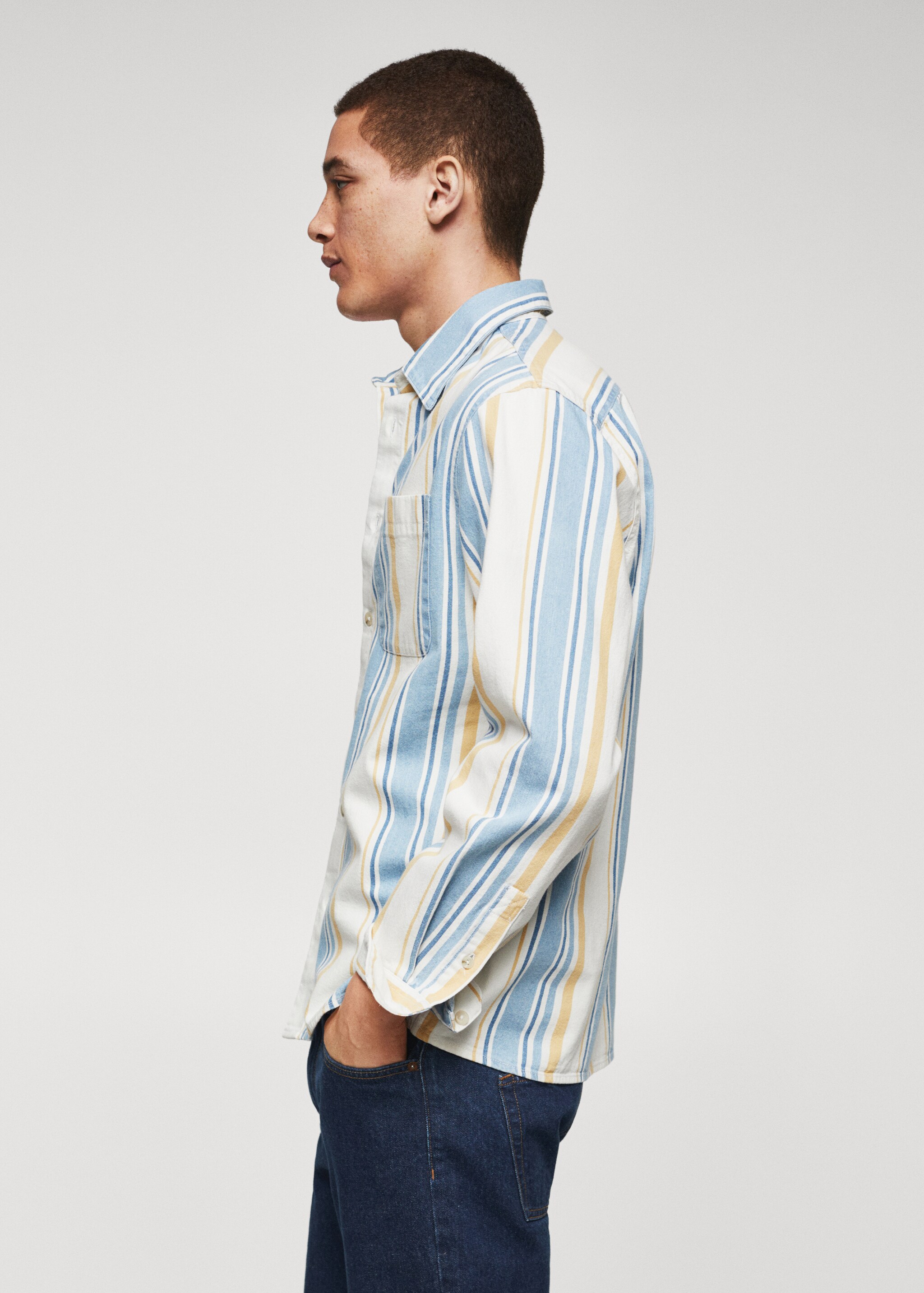 100% cotton striped shirt - Details of the article 4