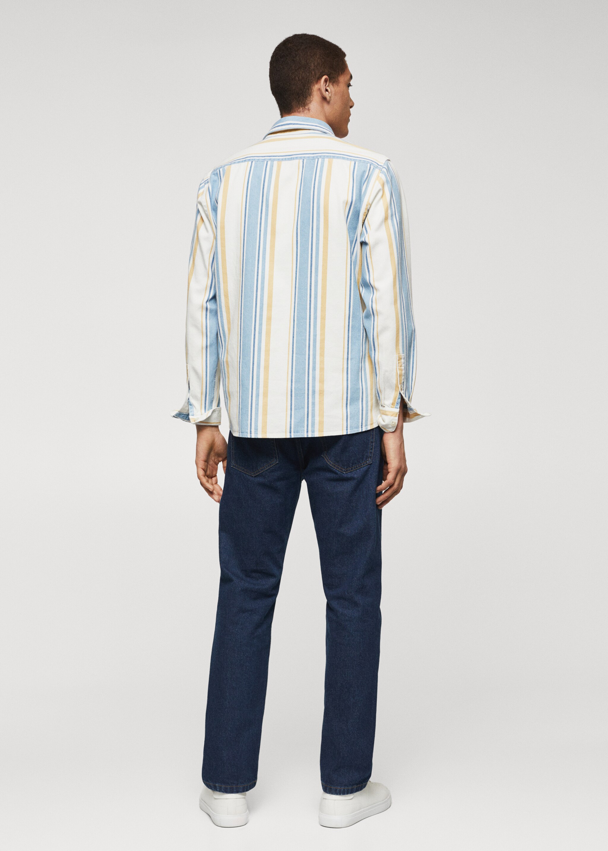 100% cotton striped shirt - Reverse of the article