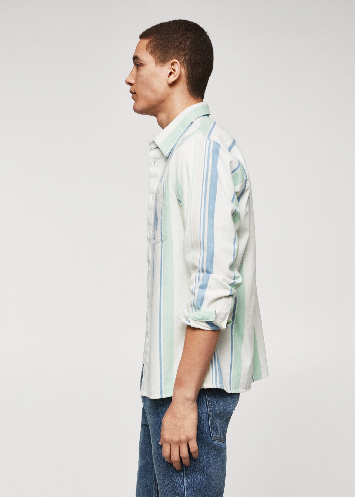 Camisa 100% algodón rayas - Detalle del artículo 4