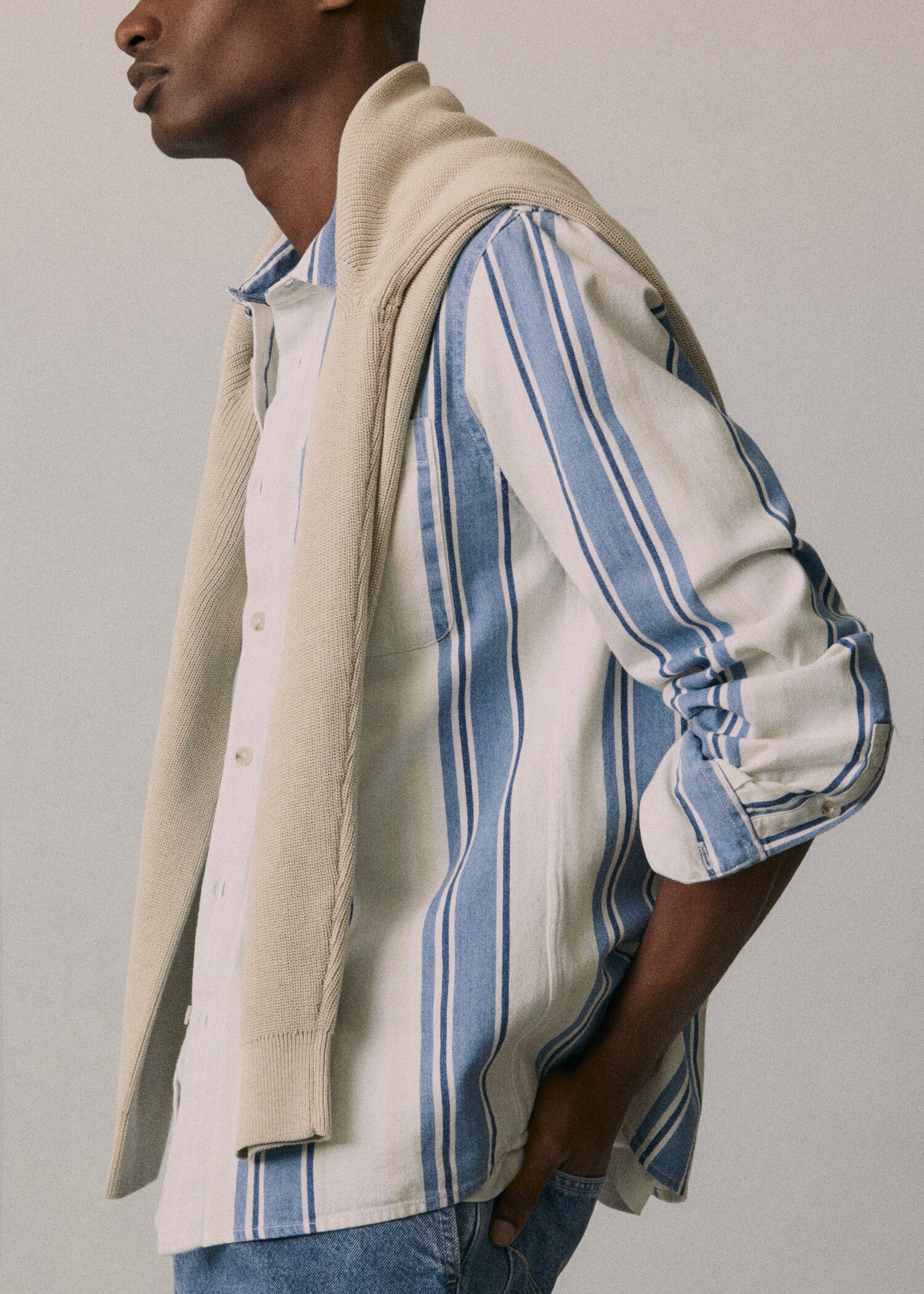 Camisa 100% algodón rayas - Detalle del artículo 5