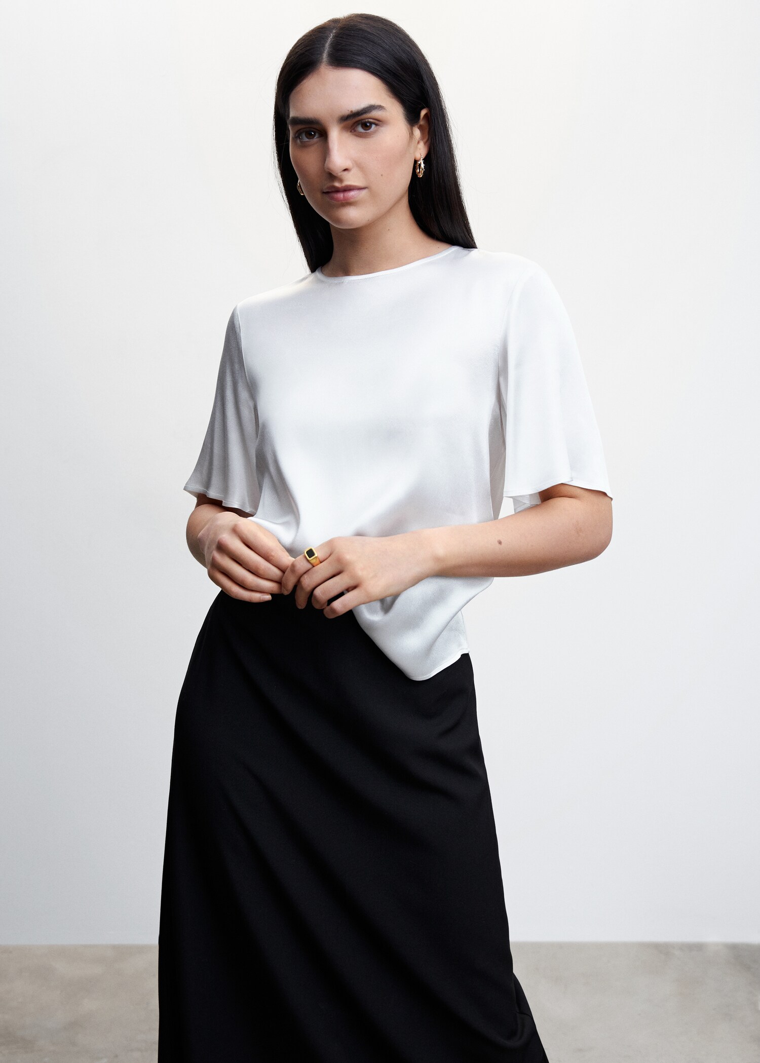 Satin blouse - Medium plane