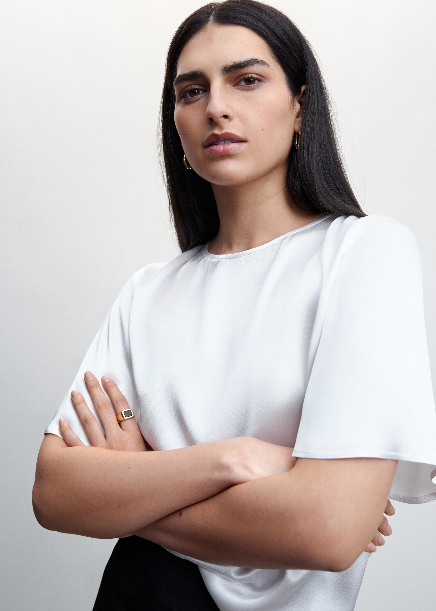 Satin blouse - Details of the article 1