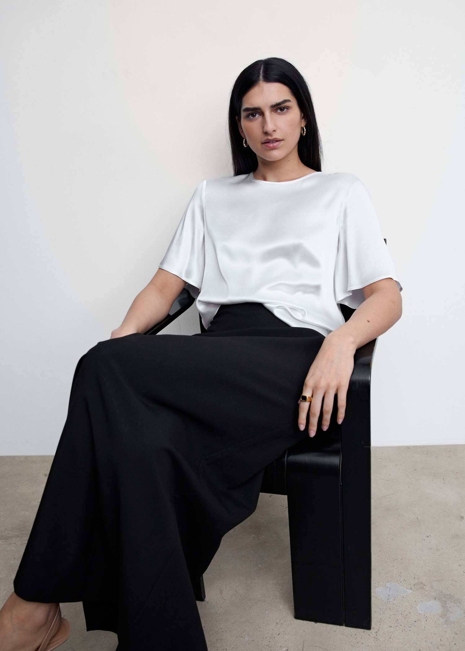 Satin blouse - Details of the article 2