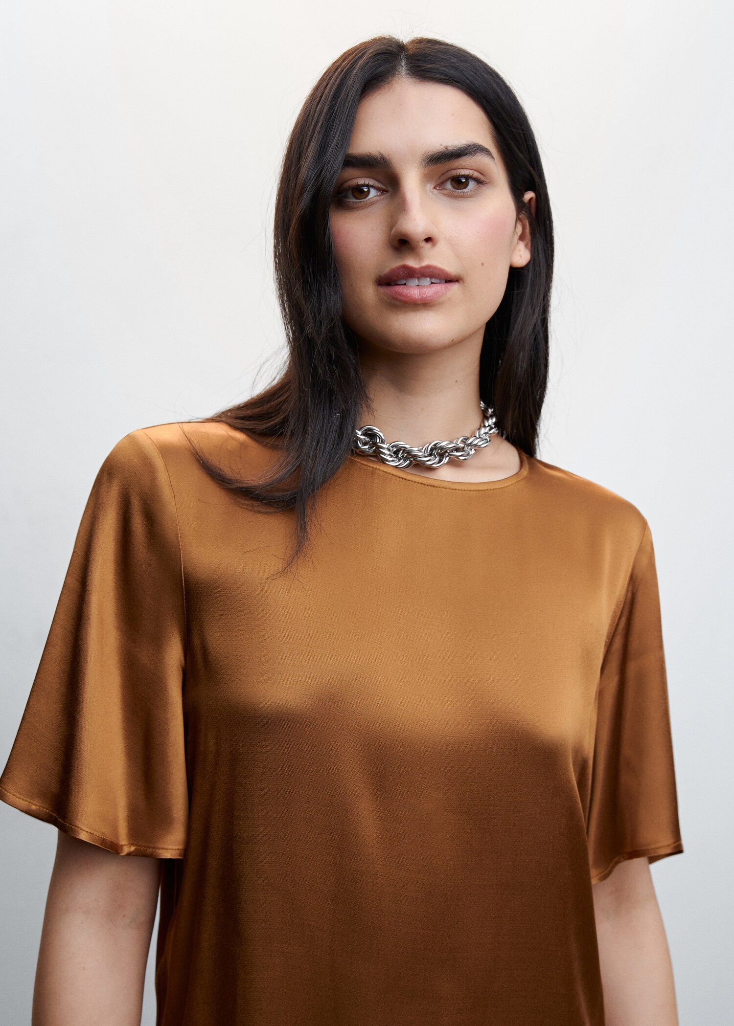 Satin blouse - Details of the article 1
