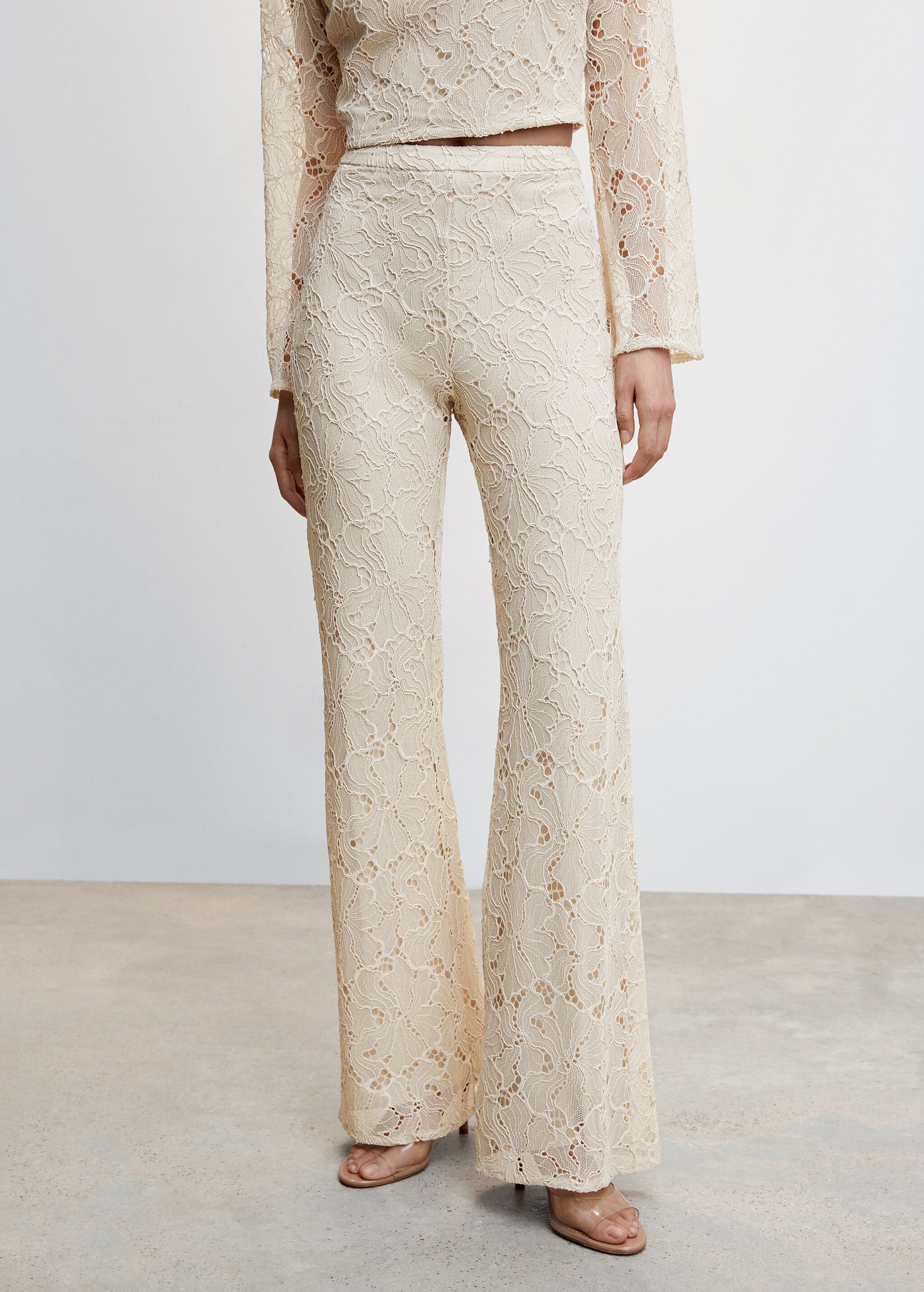 Lace flare trousers - Details of the article 6
