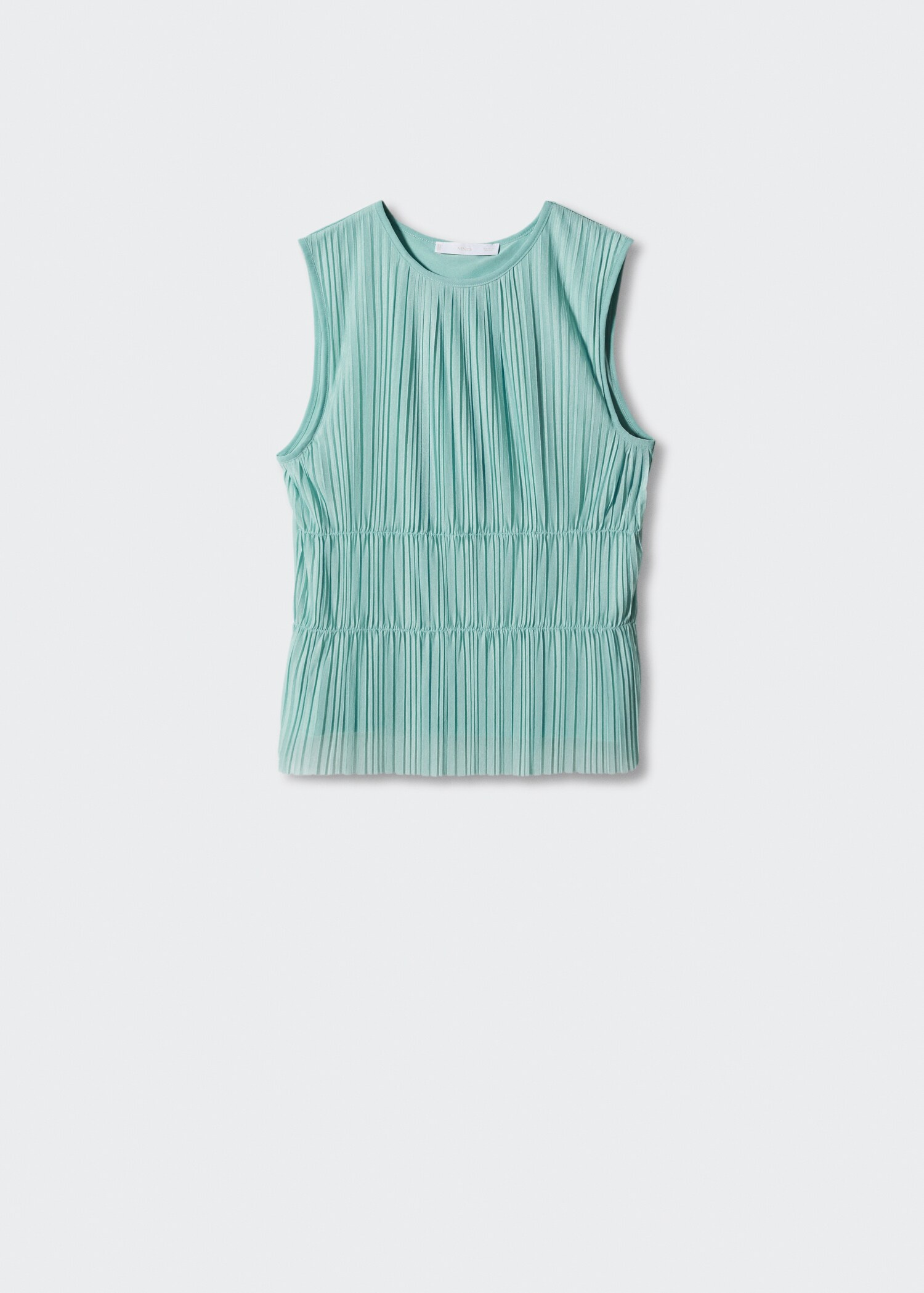 Sleeveless pleated top - Article without model