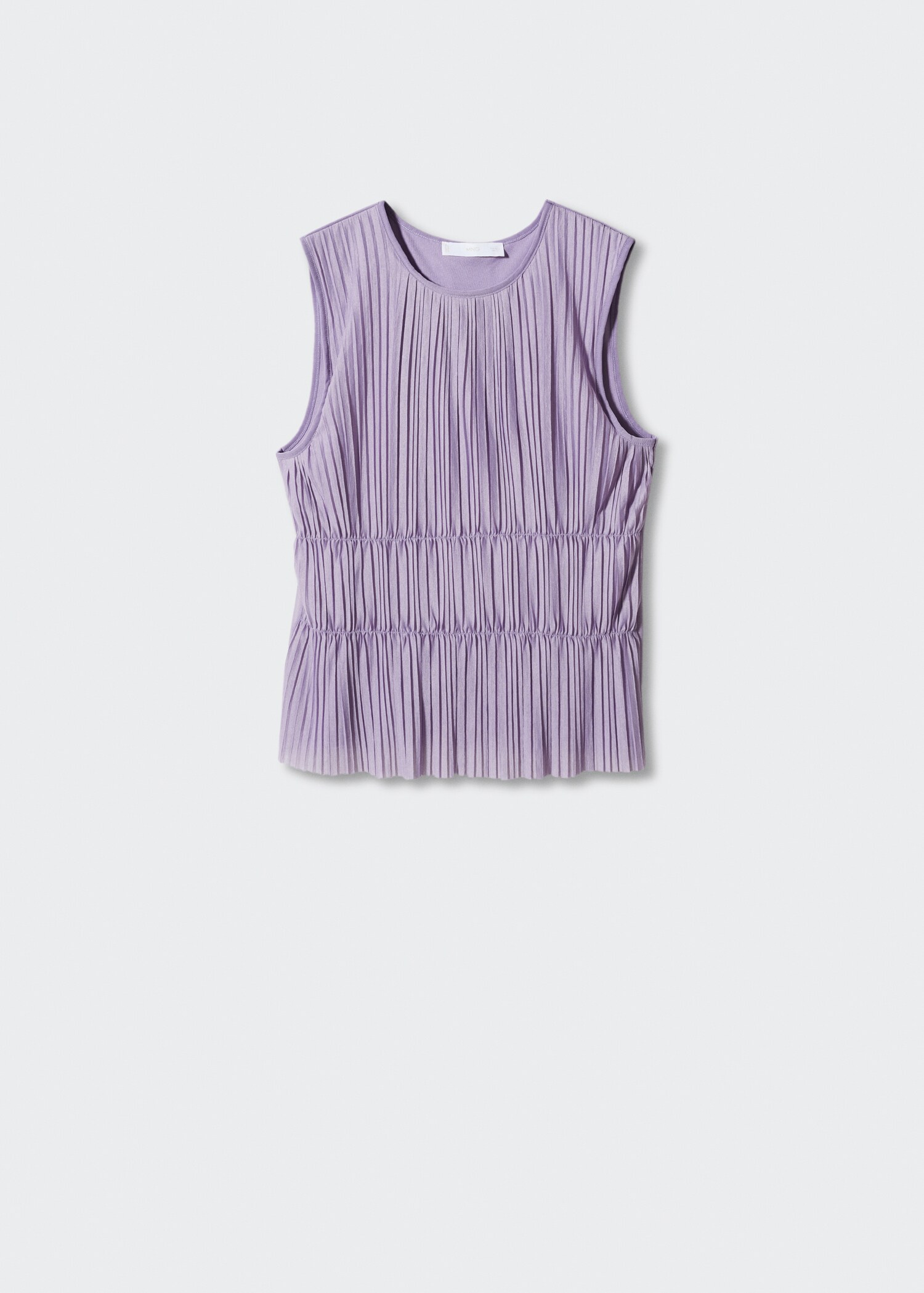 Sleeveless pleated top - Article without model