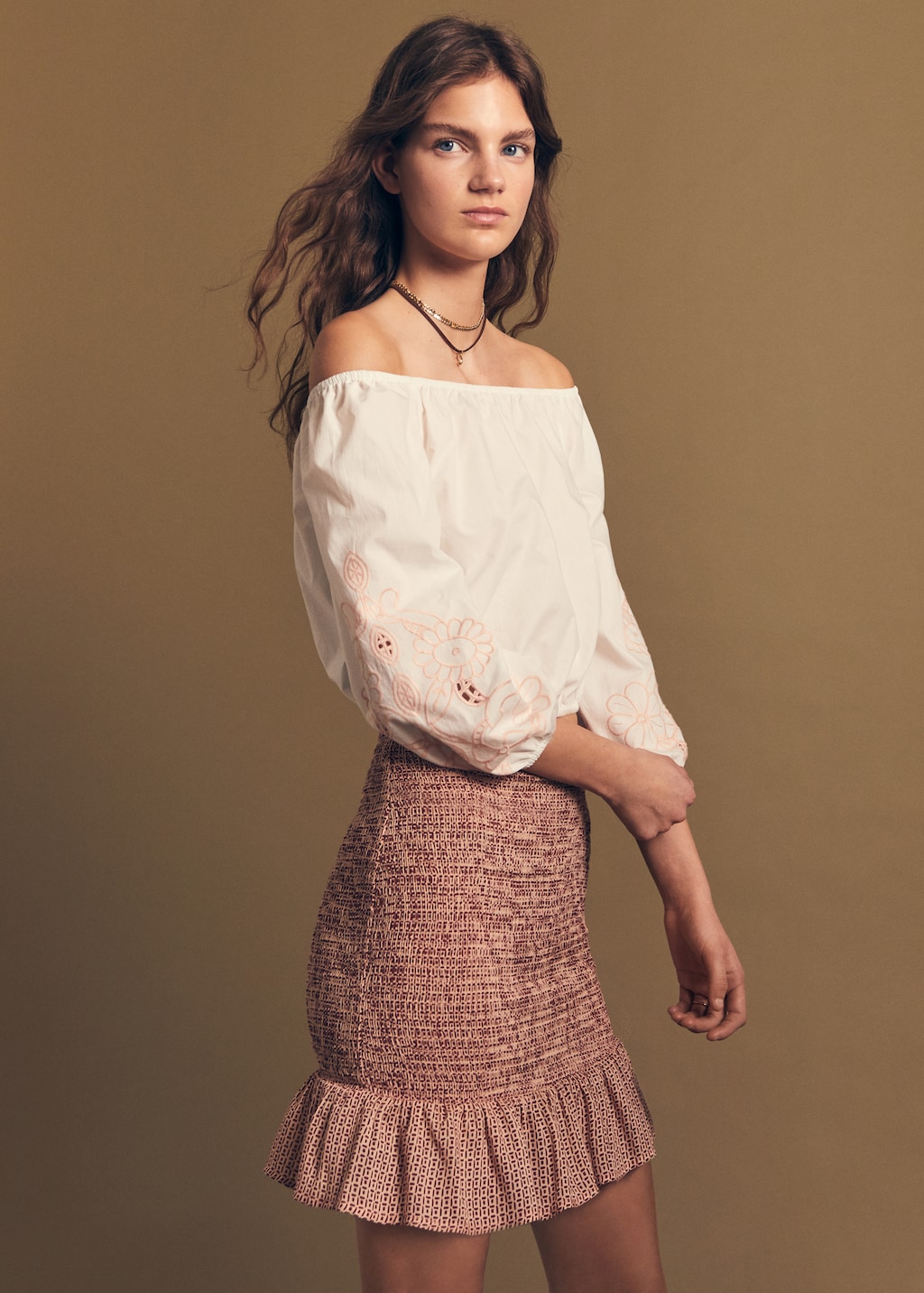 Ruffle skirt ladies hotsell