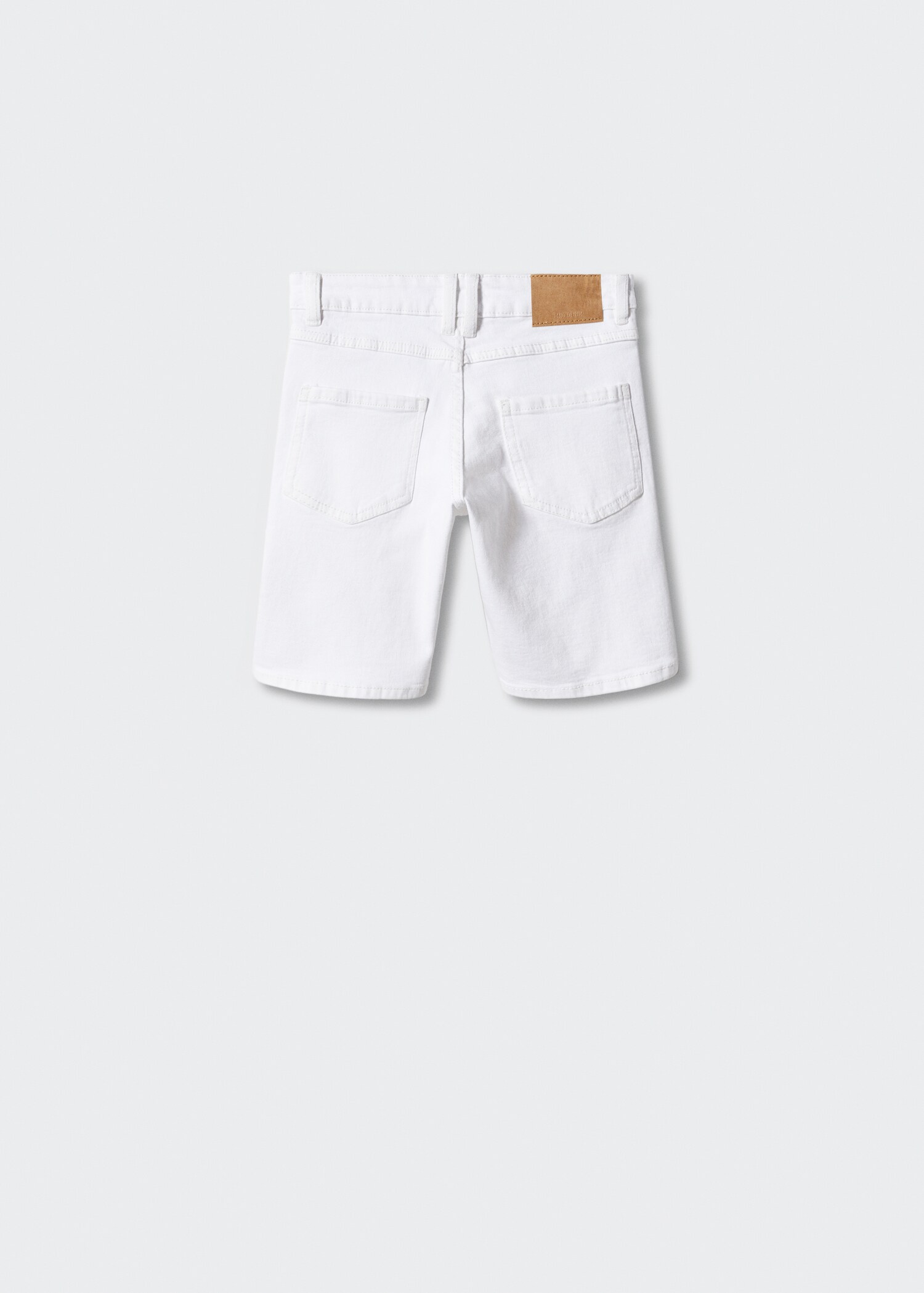Cotton denim shorts - Reverse of the article