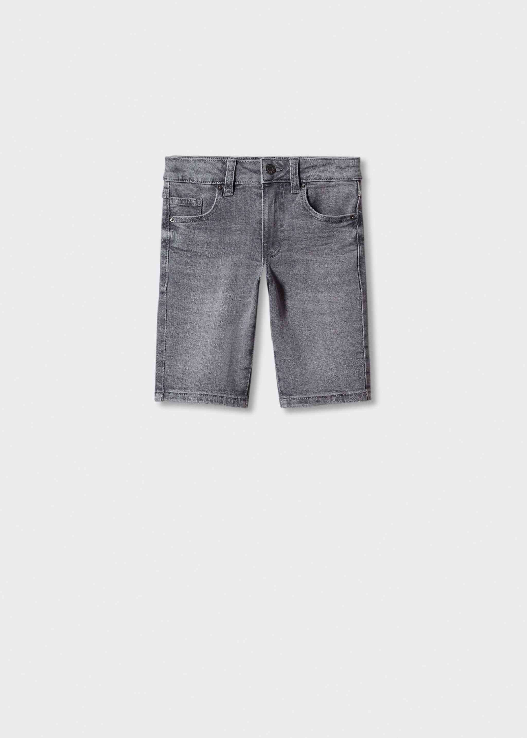 Cotton denim shorts - Article without model, Denim Grey. Ref: 47055941-00.