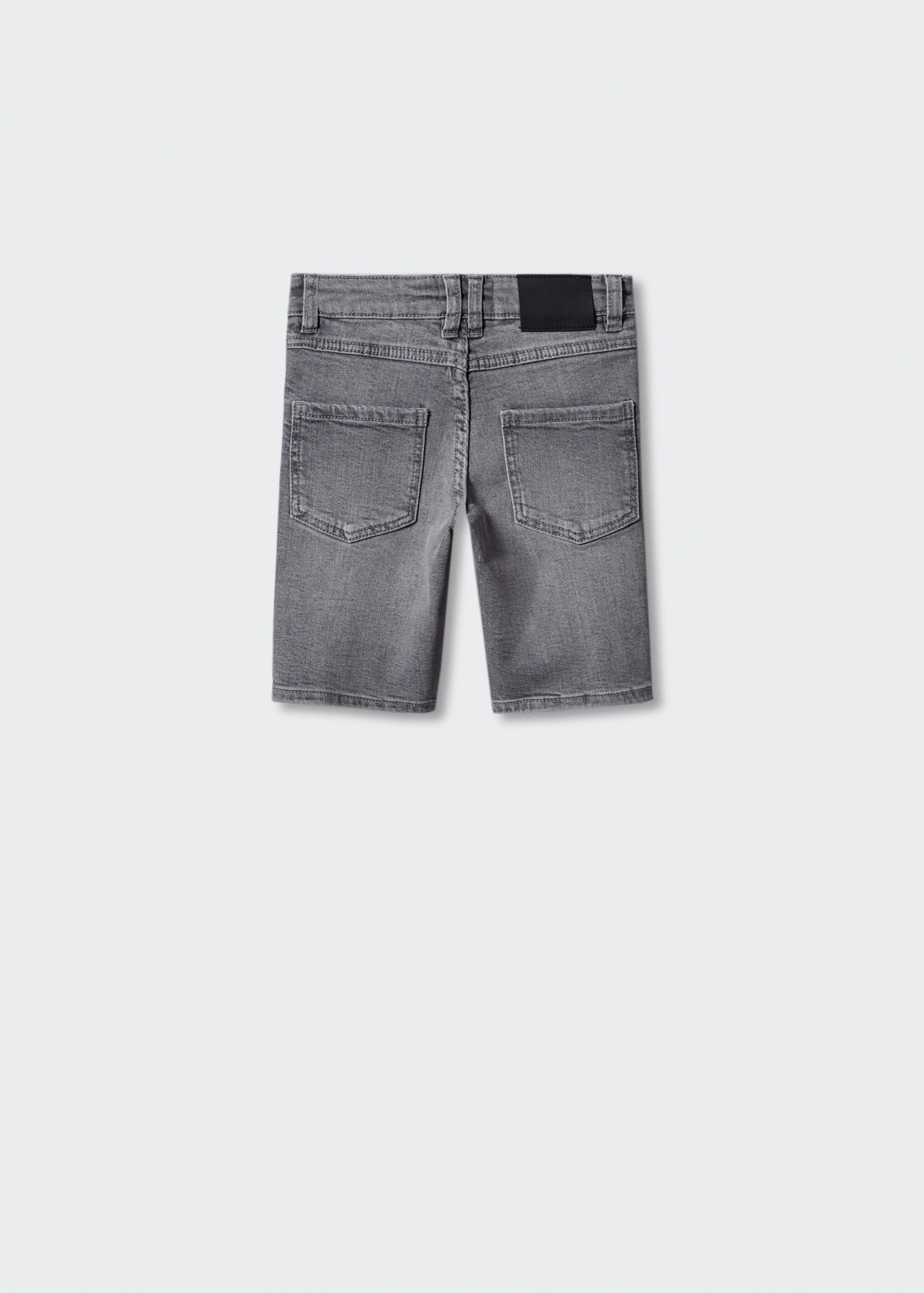 Cotton denim shorts - Reverse of the article, Denim Grey. Ref: 47055941-00.