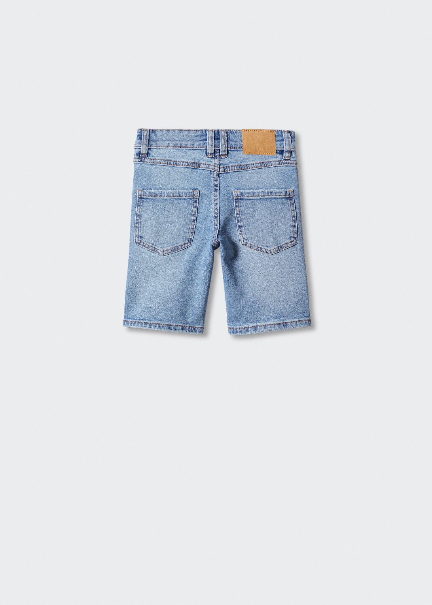 Cotton denim shorts - Reverse of the article