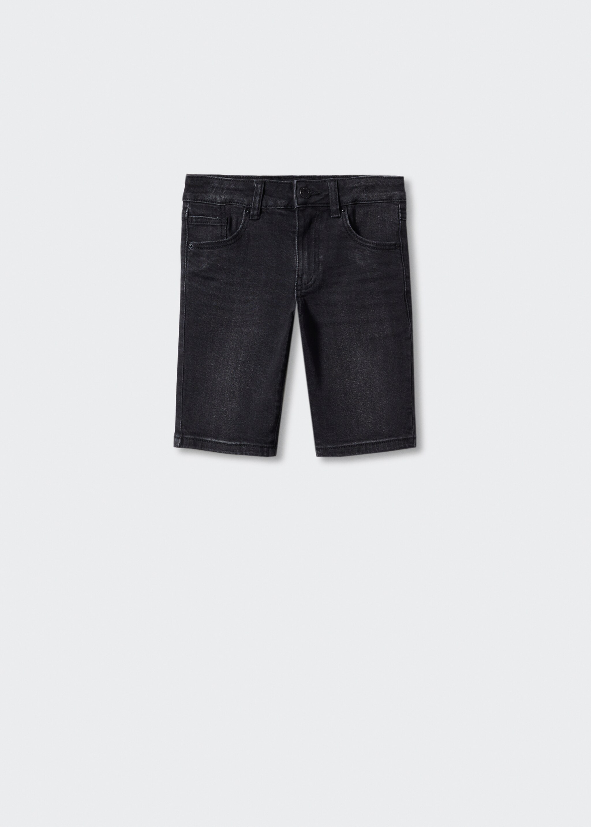 Cotton denim shorts - Article without model, Black denim. Ref: 47055941-00.