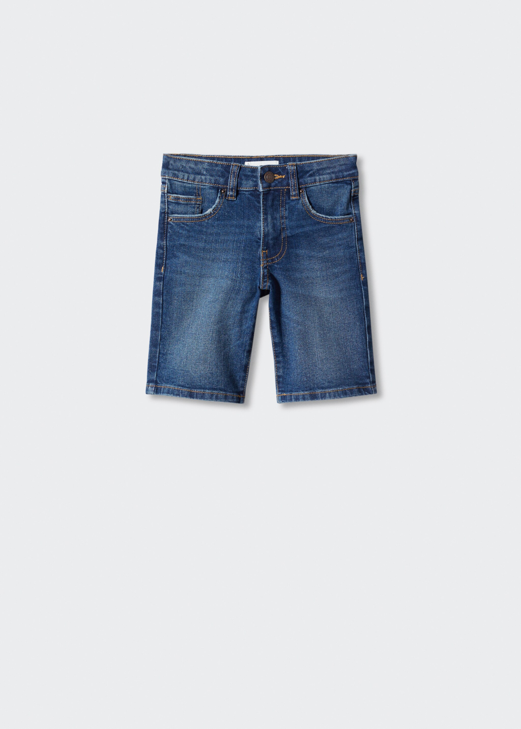 Cotton denim shorts - Article without model, Dark Blue. Ref: 47055941-00.