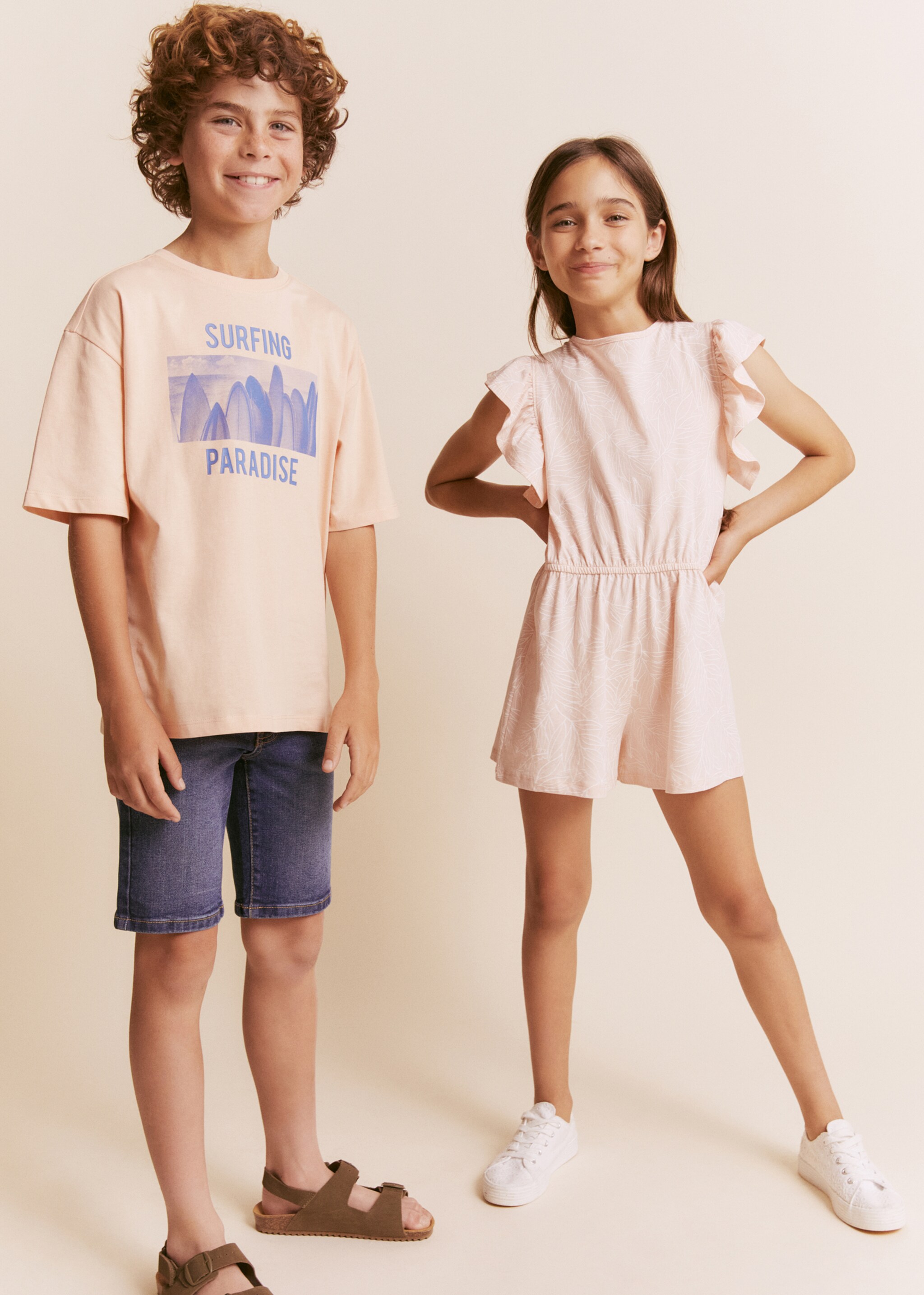 Cotton denim shorts - Details of the article 5, Dark Blue. Ref: 47055941-00.