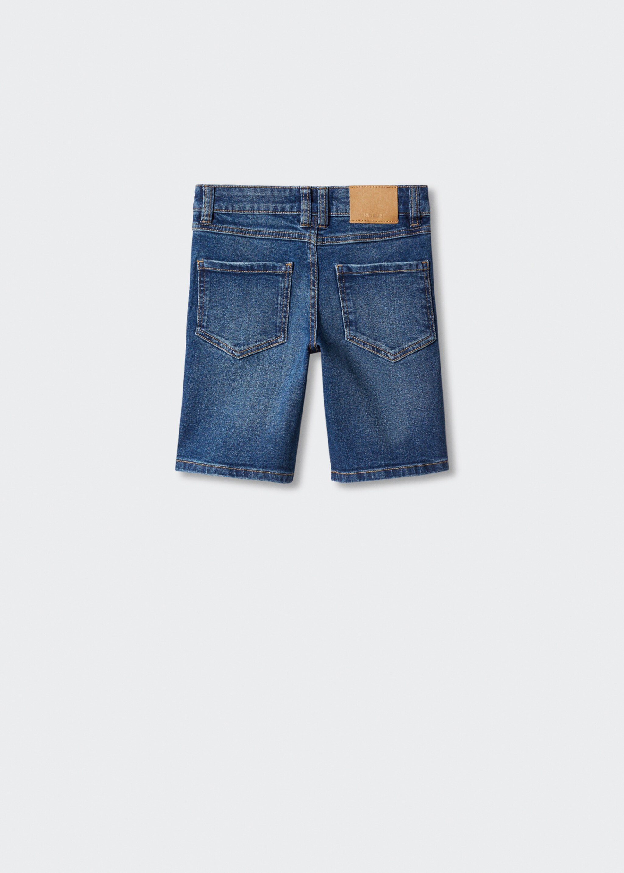 Cotton denim shorts - Reverse of the article, Dark Blue. Ref: 47055941-00.