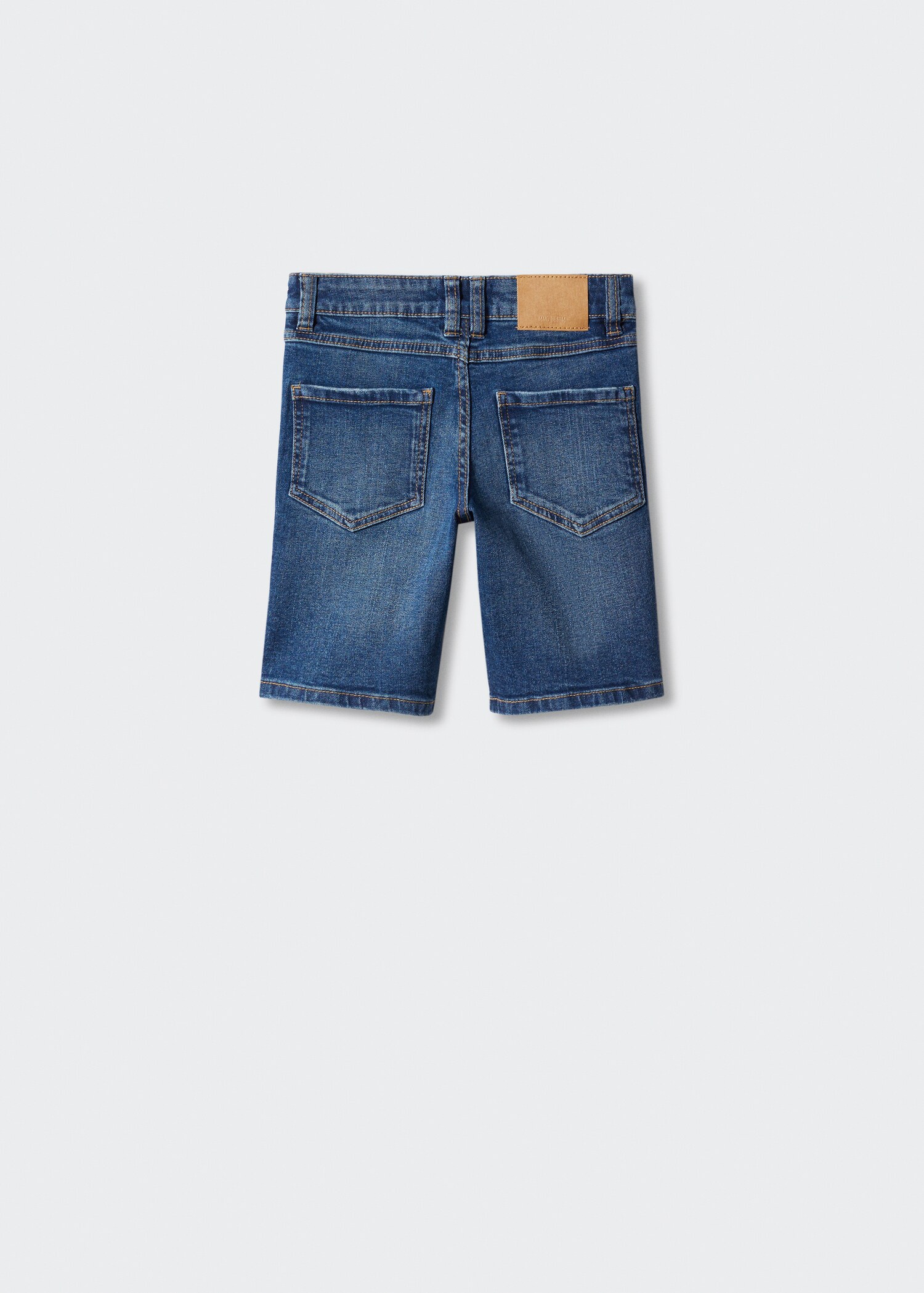 Cotton denim shorts - Reverse of the article