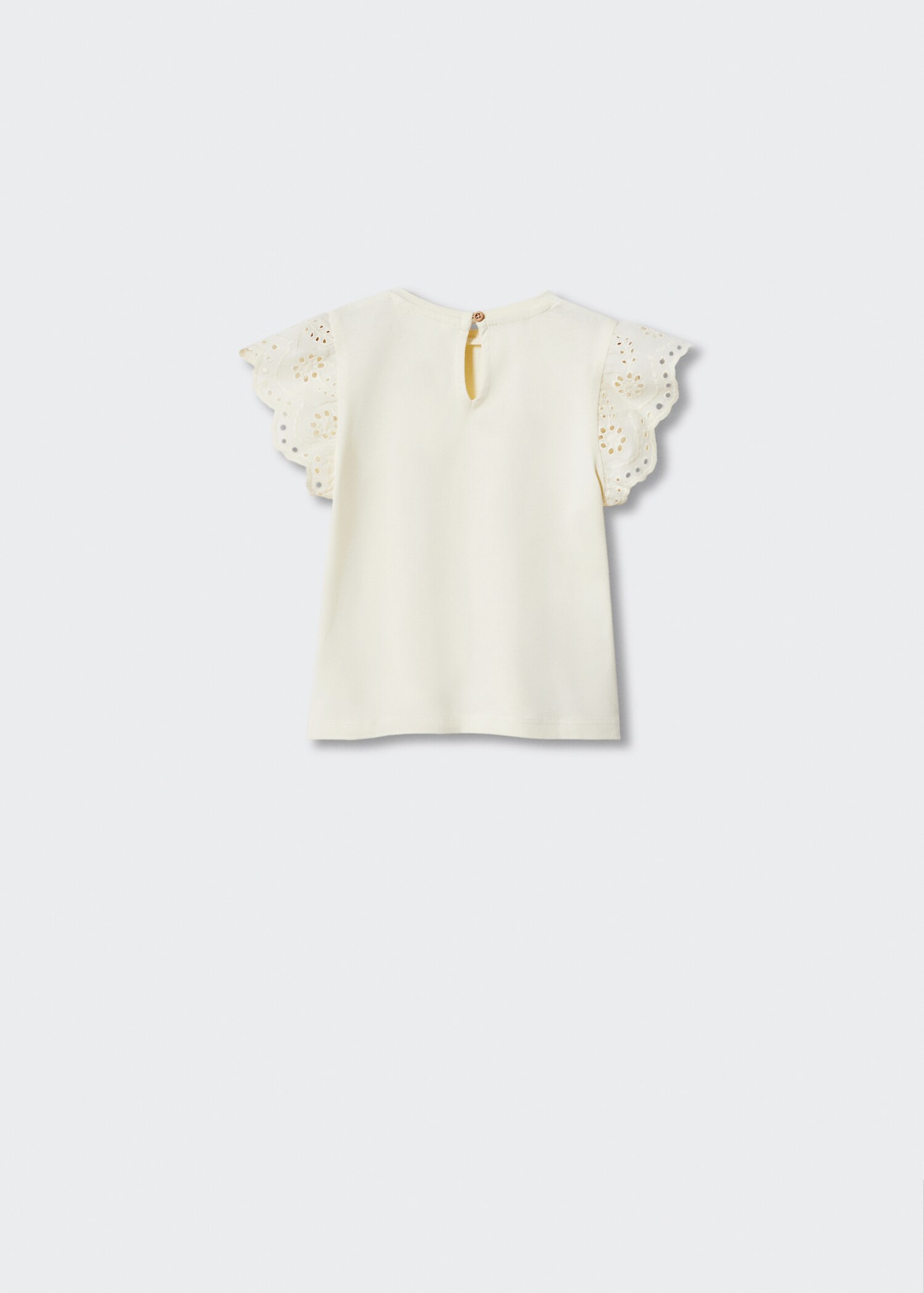 Ruffle textured T-shirt - Reverse of the article