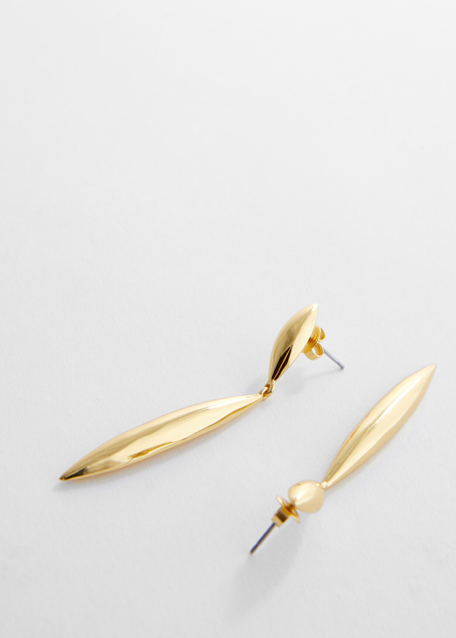 18K drop earrings - Medium plane