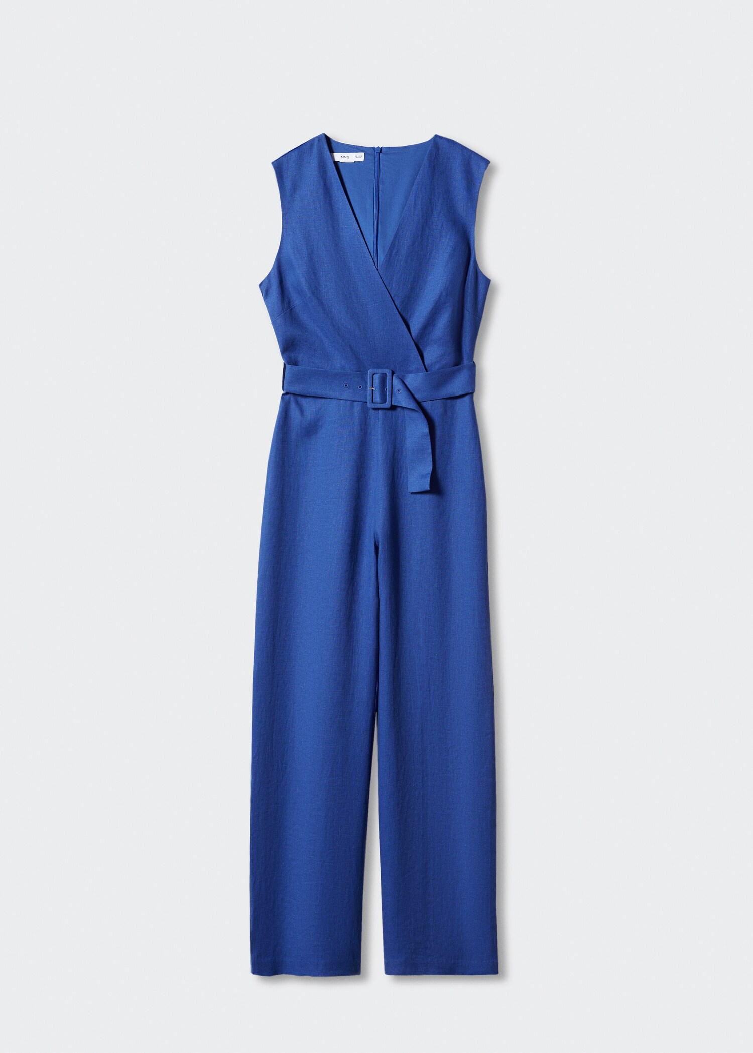 Linen jumpsuit with belt - Article without model